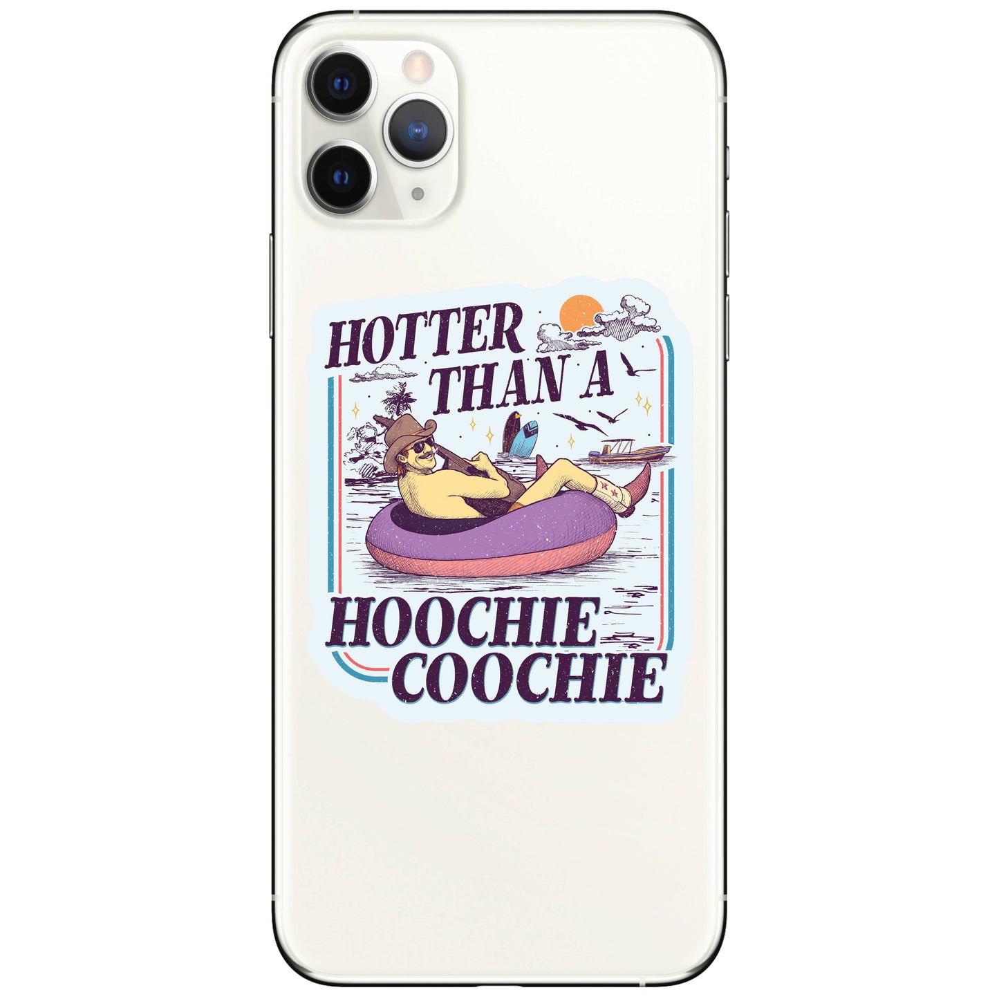 Lake Country Cowboy 90s River High Quality Vinyl Sticker