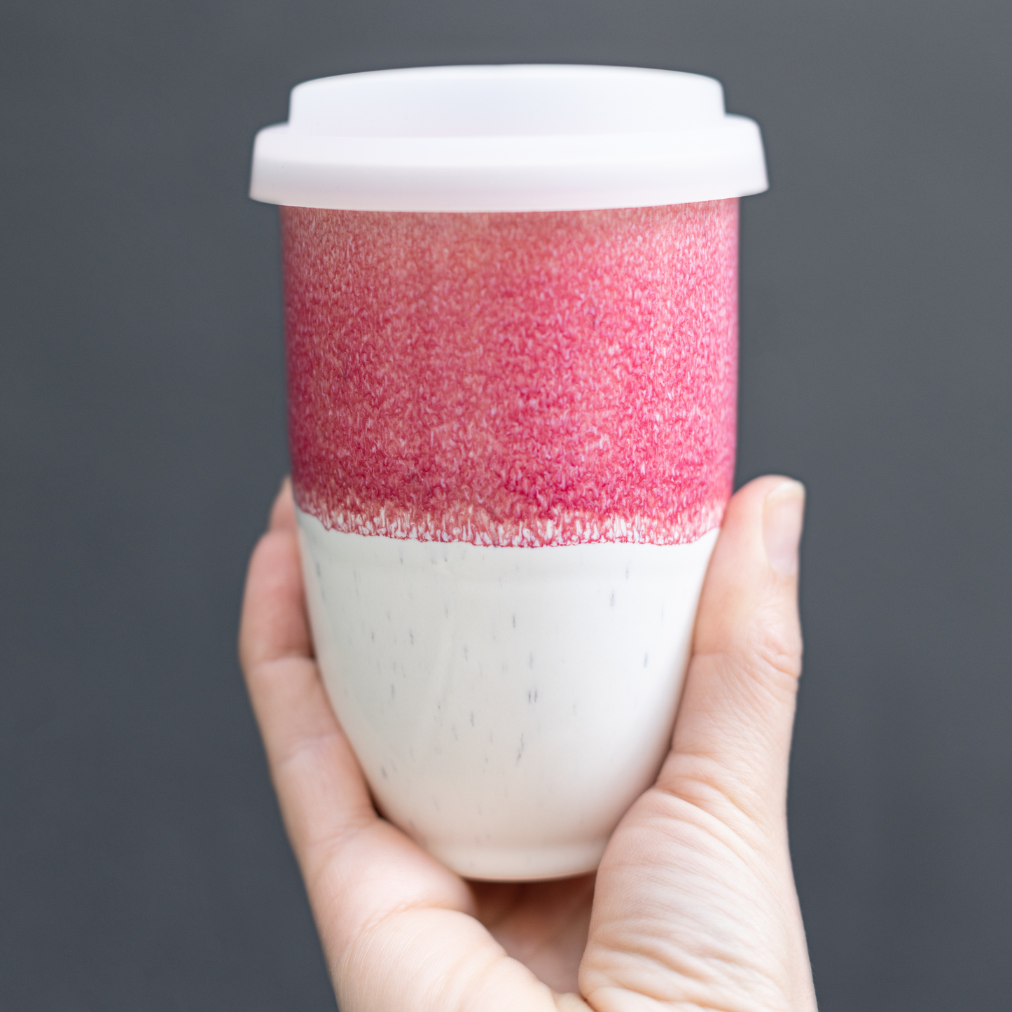 Coral Pink Ceramic Mug 12oz