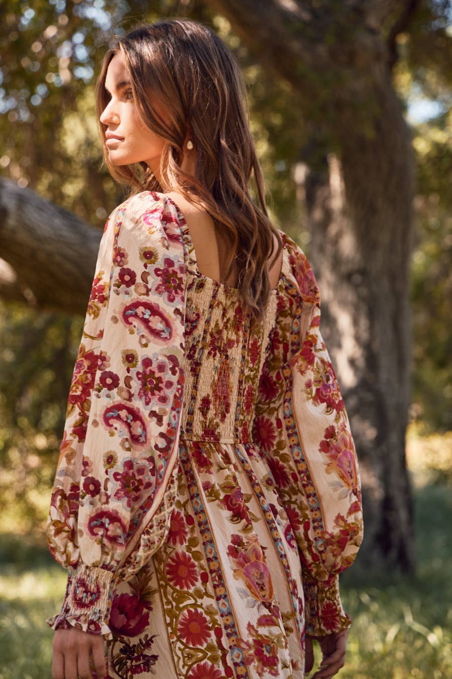 Floral Printed Bohemian Maxi Dress
