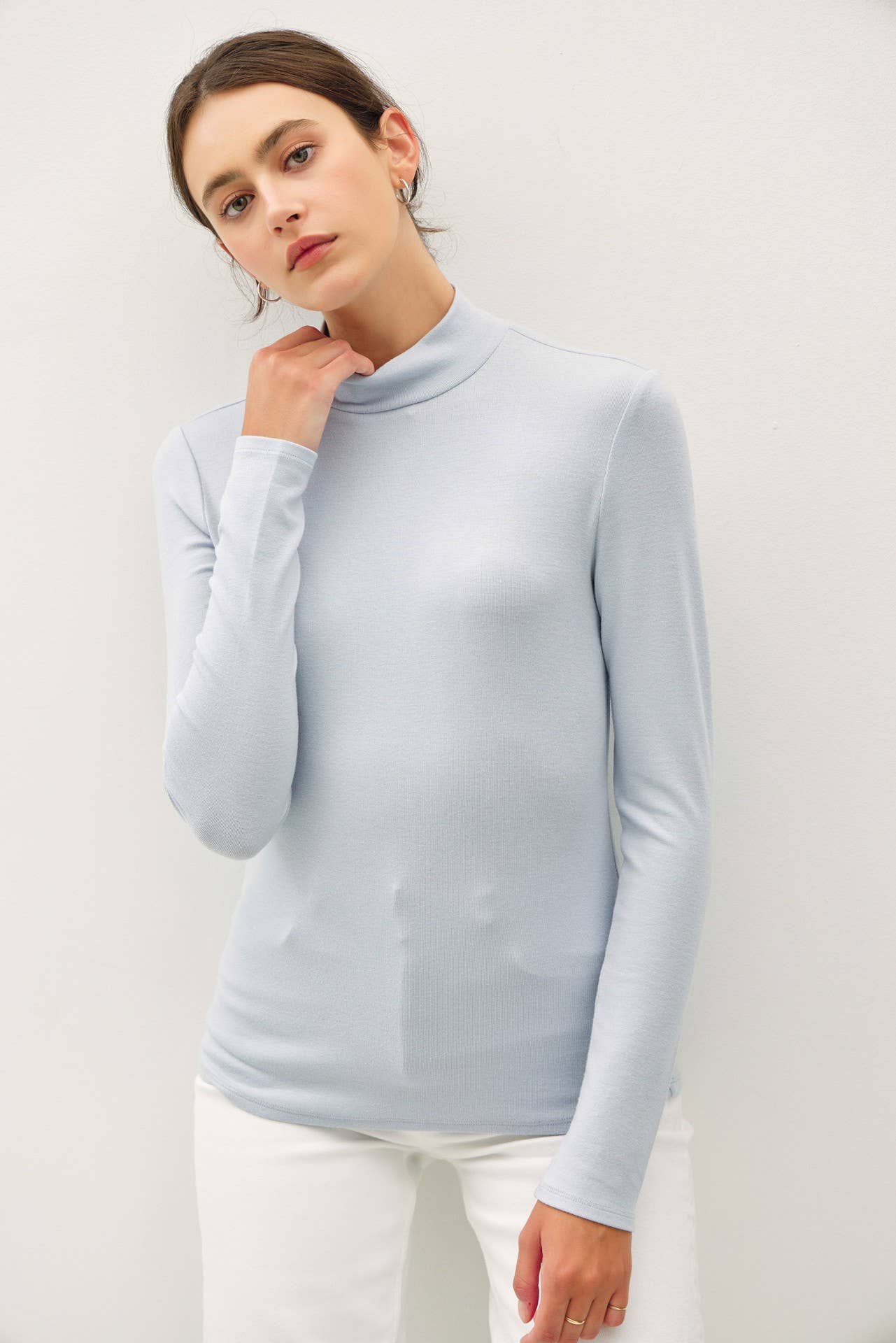 Turtleneck Knit Top