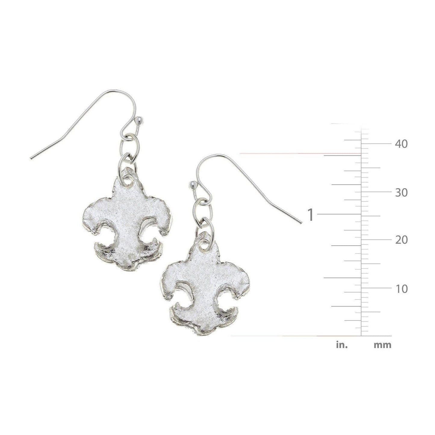 Small Fleur-de-lis Earrings