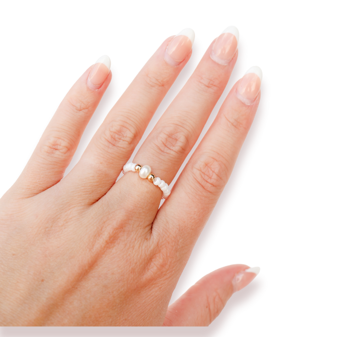 Luster White Pearl Ring