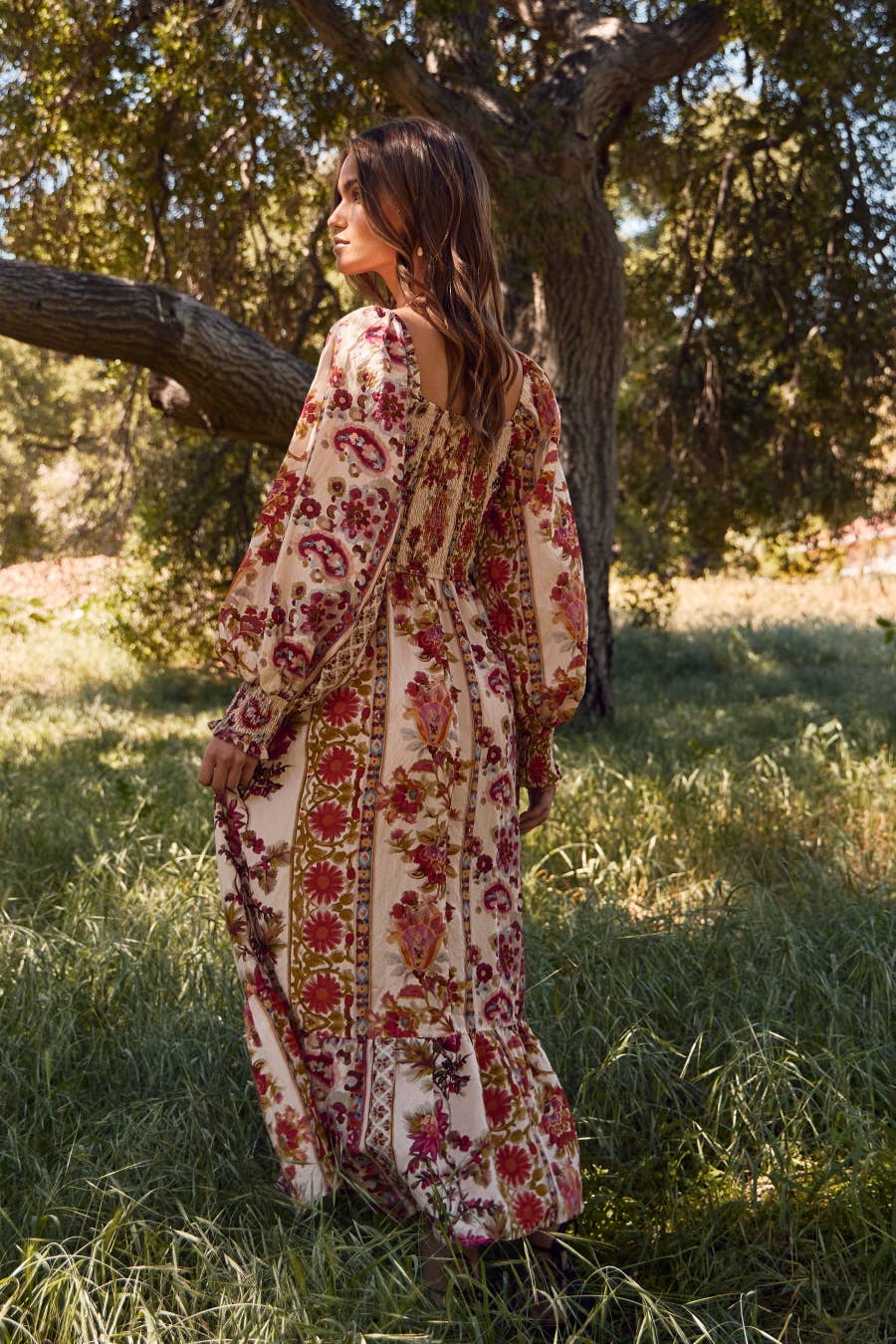 Floral Printed Bohemian Maxi Dress