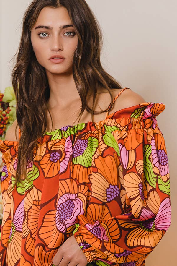 Floral Off The Shoulder Top