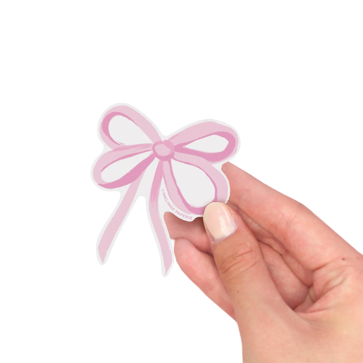 Pink Bow Vinyl Sticker