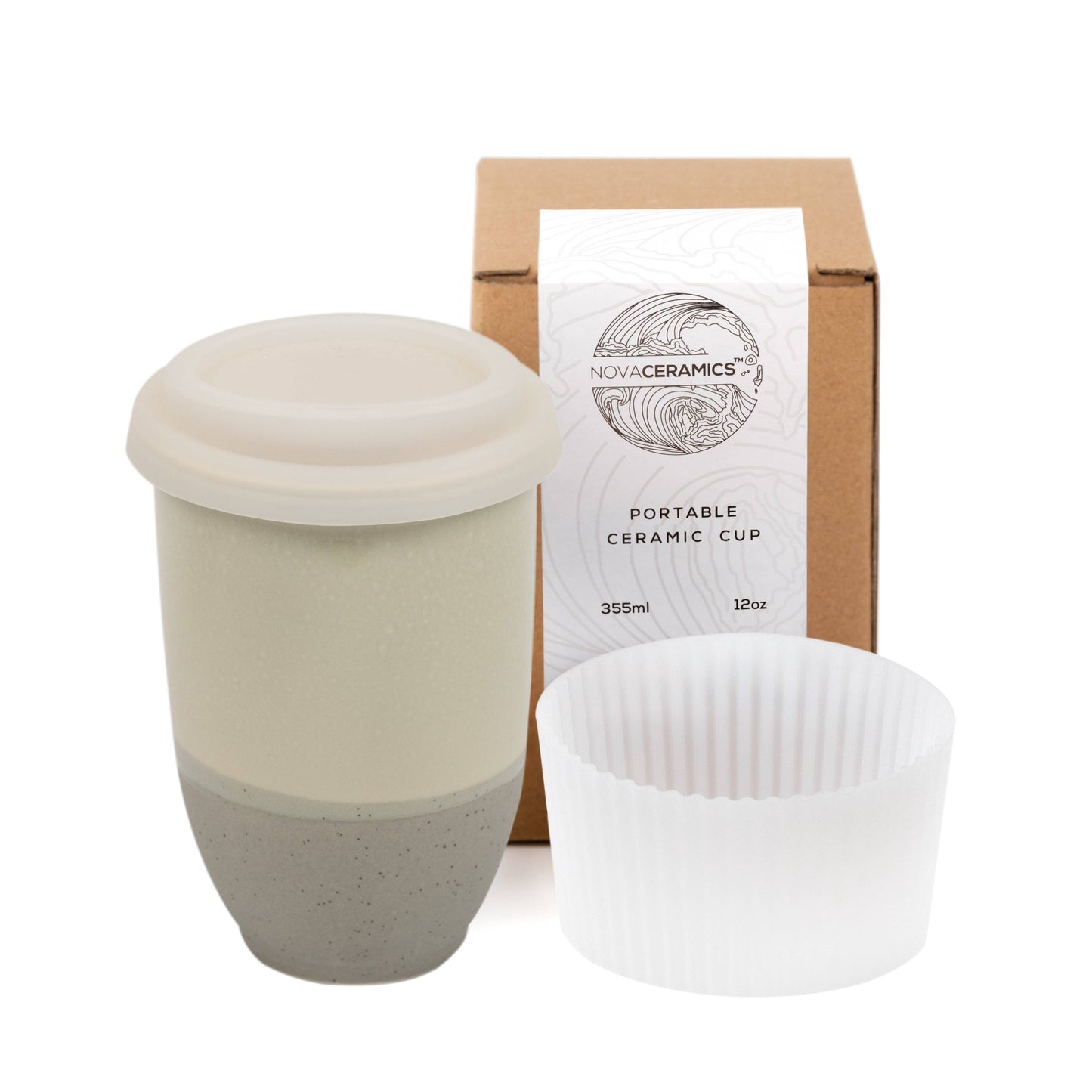 Mist Glazed Ceramic Mug 12oz