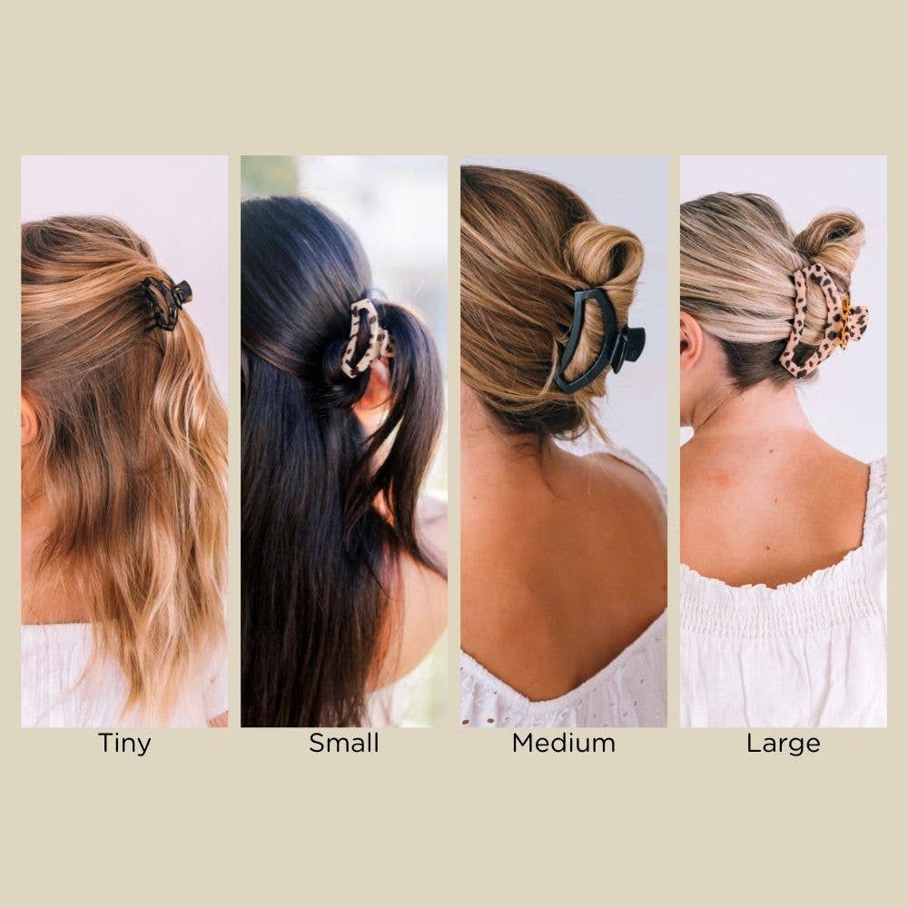Open Hair Clip | Tiny | Blonde Tortoise