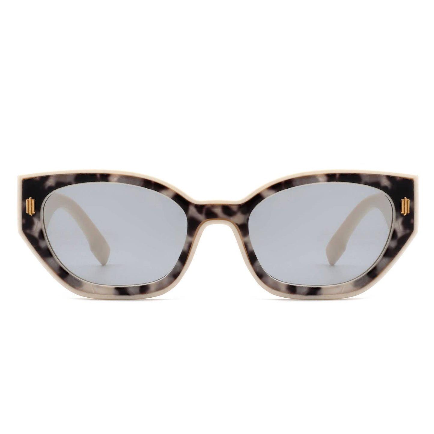 Women Retro Round Fashion Narrow Cat Eye Sunglasses