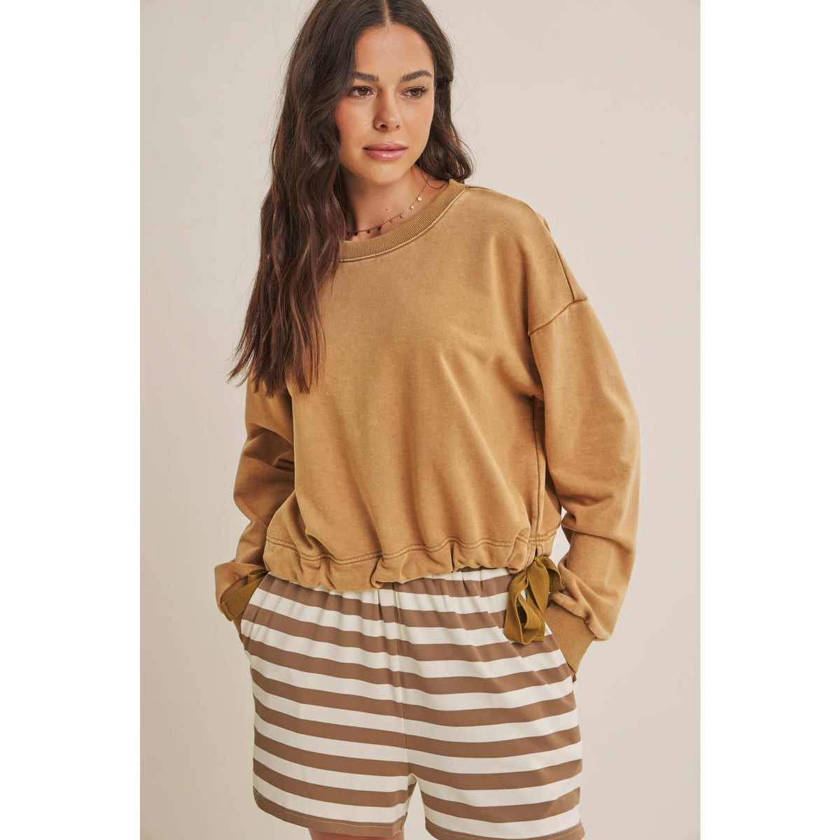 Soft Faded Mineral Wash Sweatshirt