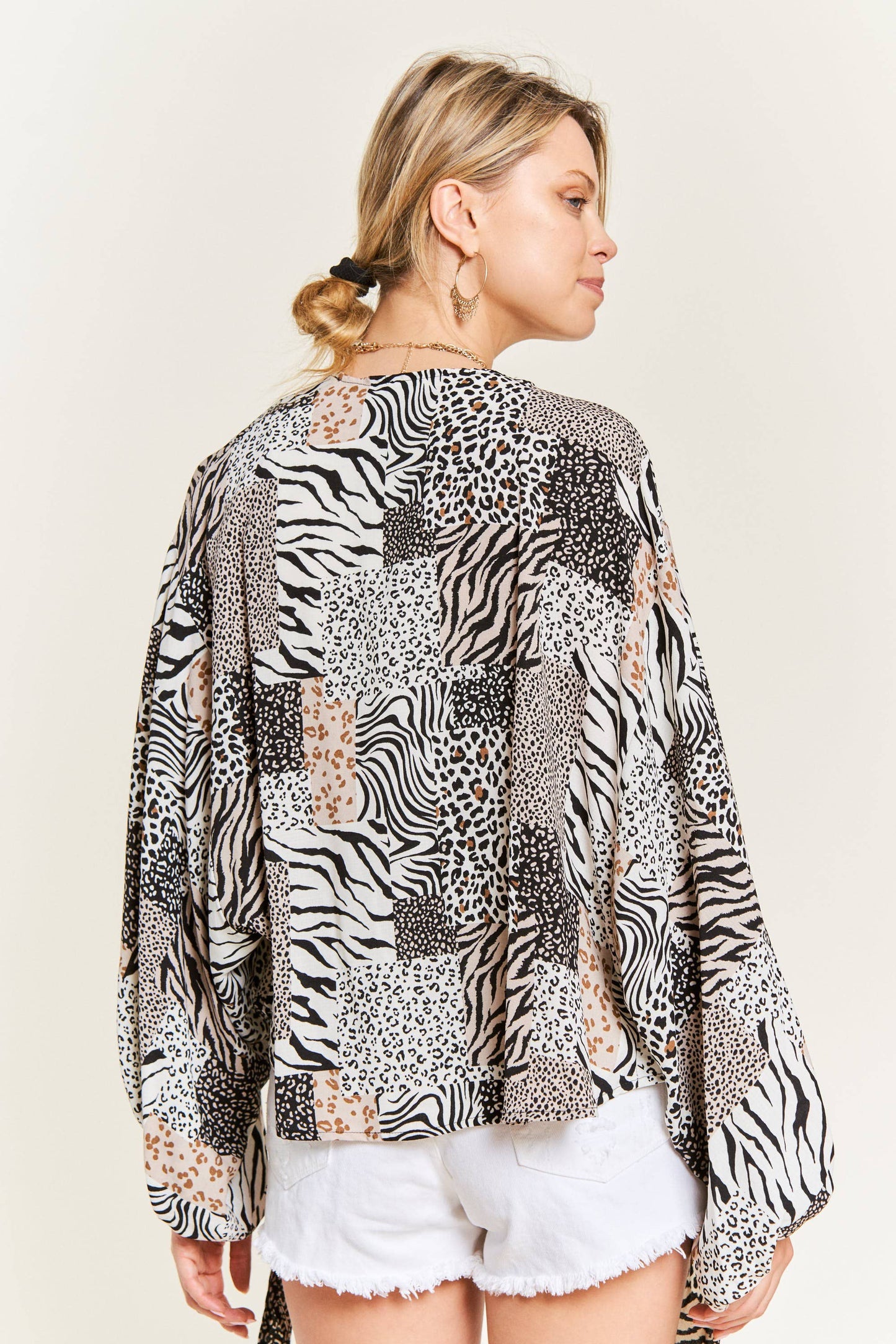 Animal Zebra Print Cardigan