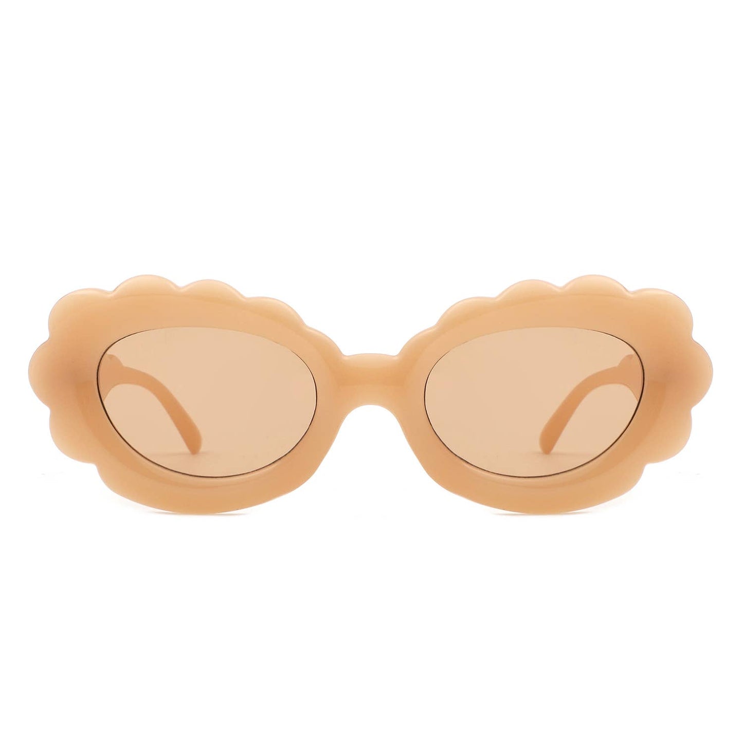 Round Cloud Tinted Fashion Oval Sunglasses