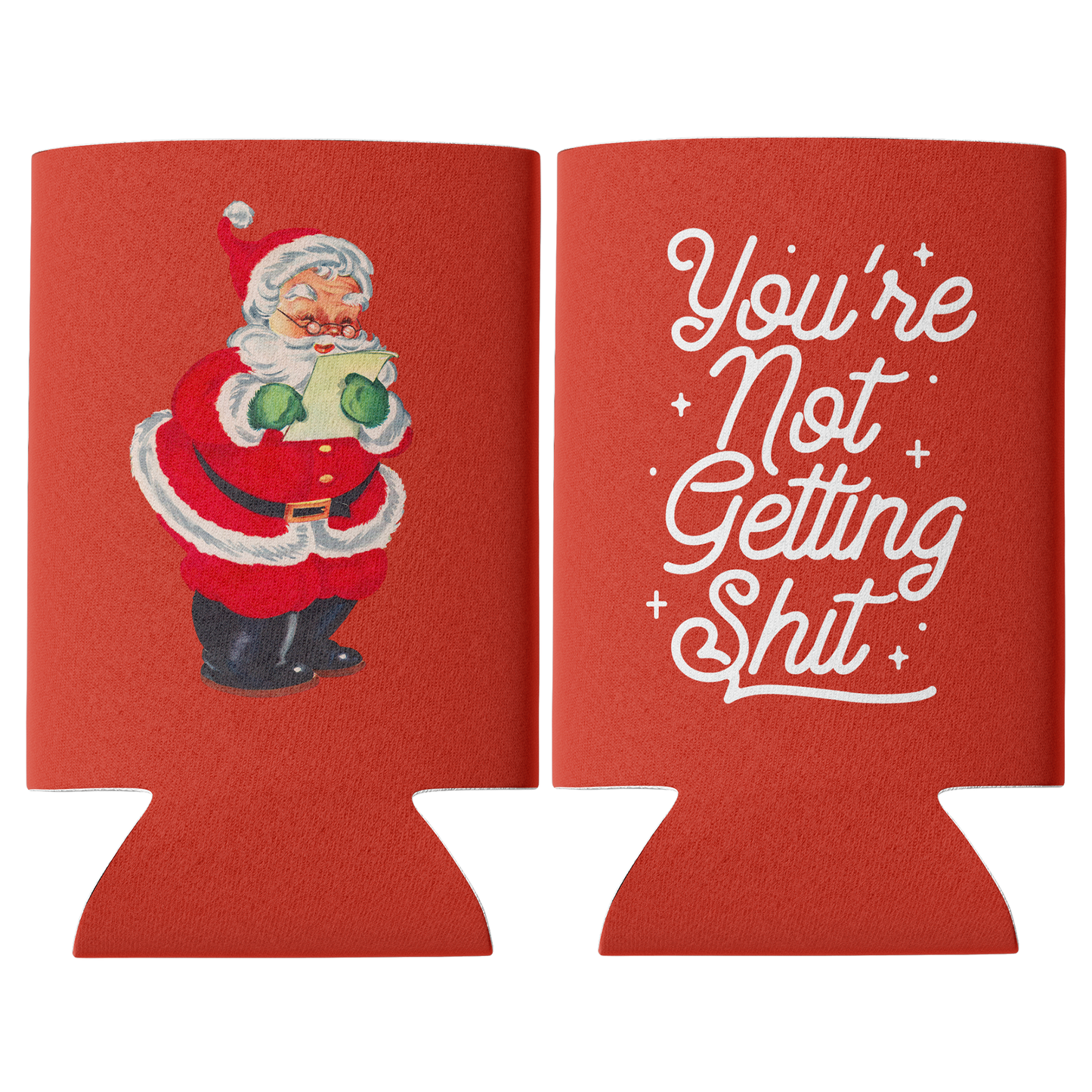Funny Christmas Santa Can Cooler