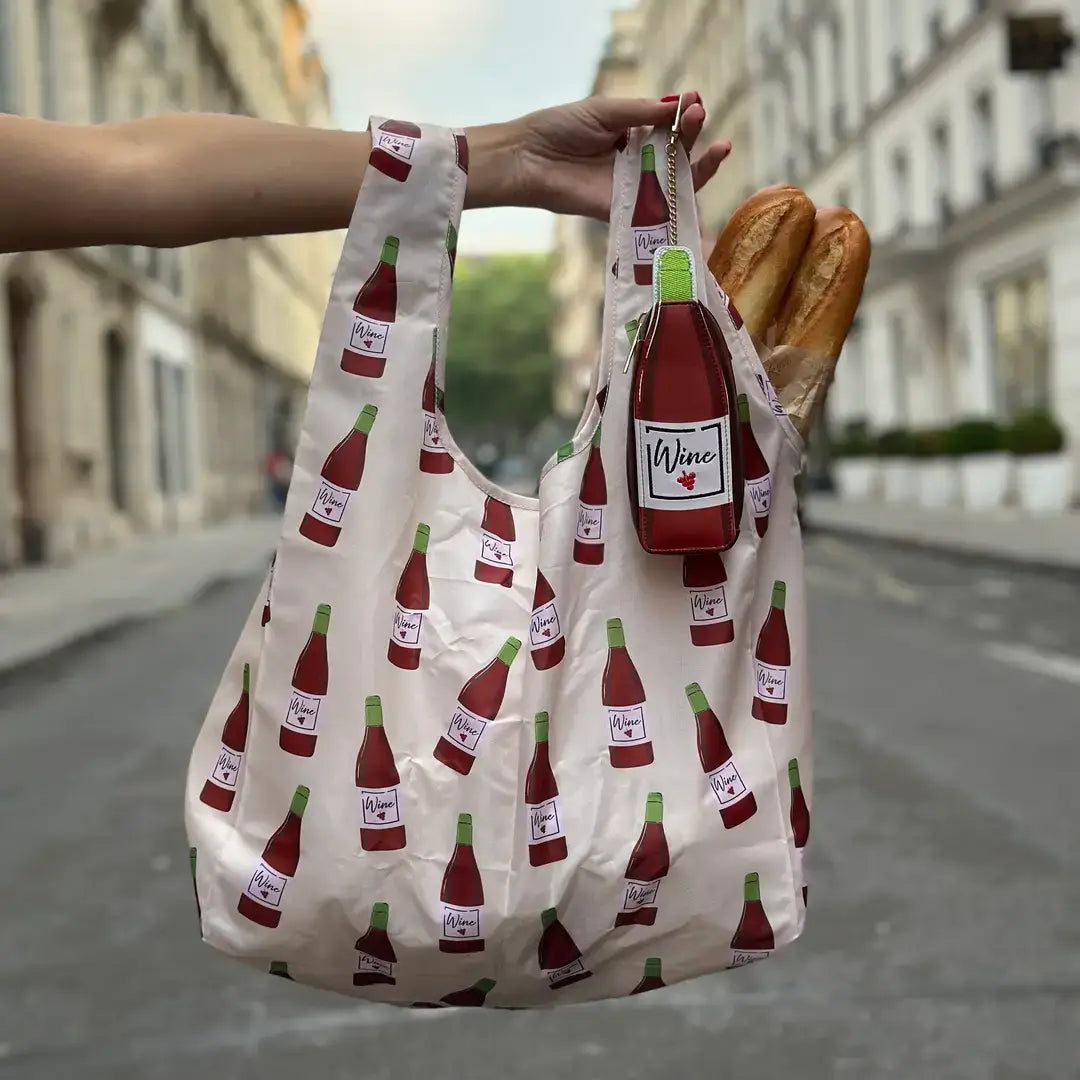 2-in-1 Bag Charm & Reusable Shopper Bag - French Fries