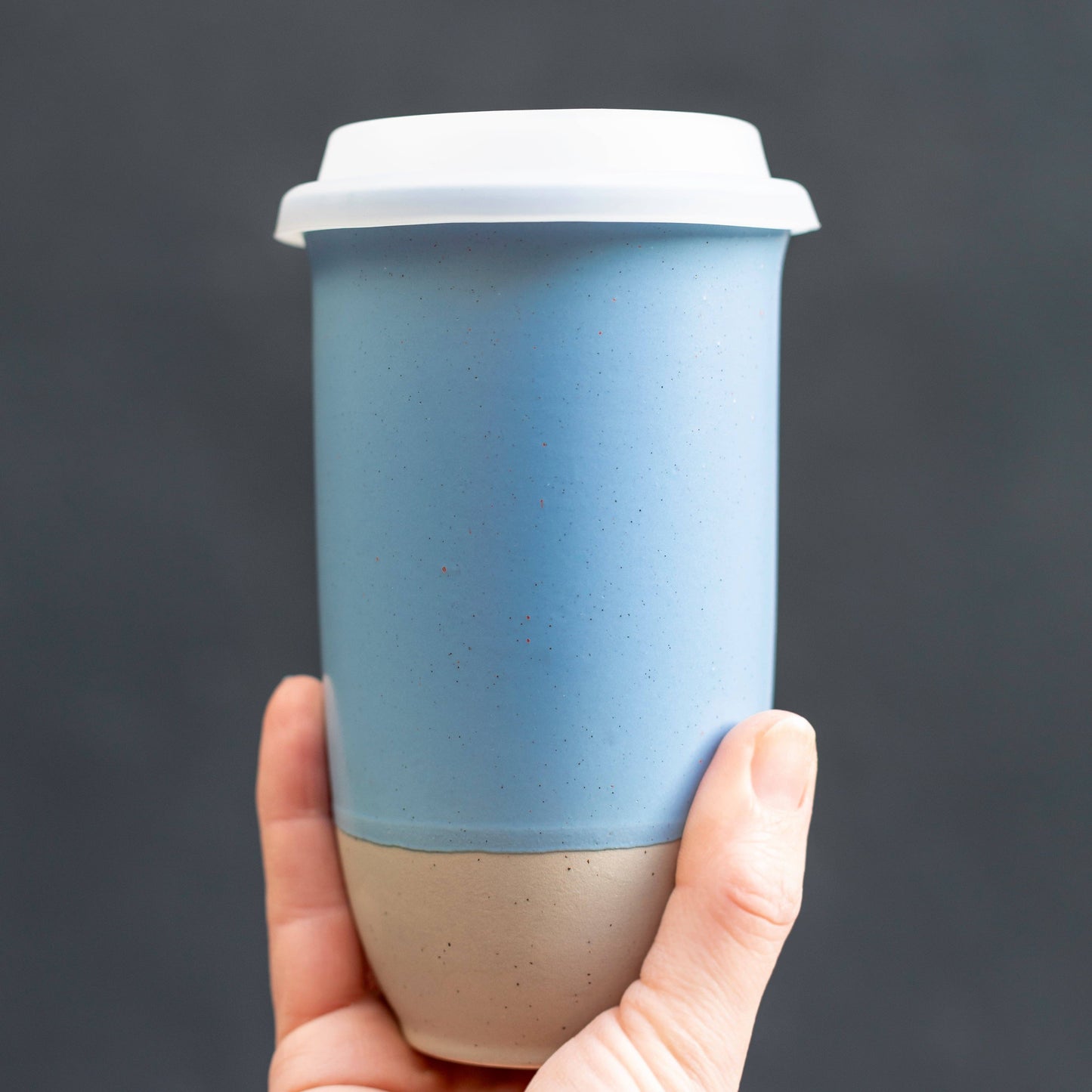 Coastal Drift Ceramic 16 oz Travel Mug