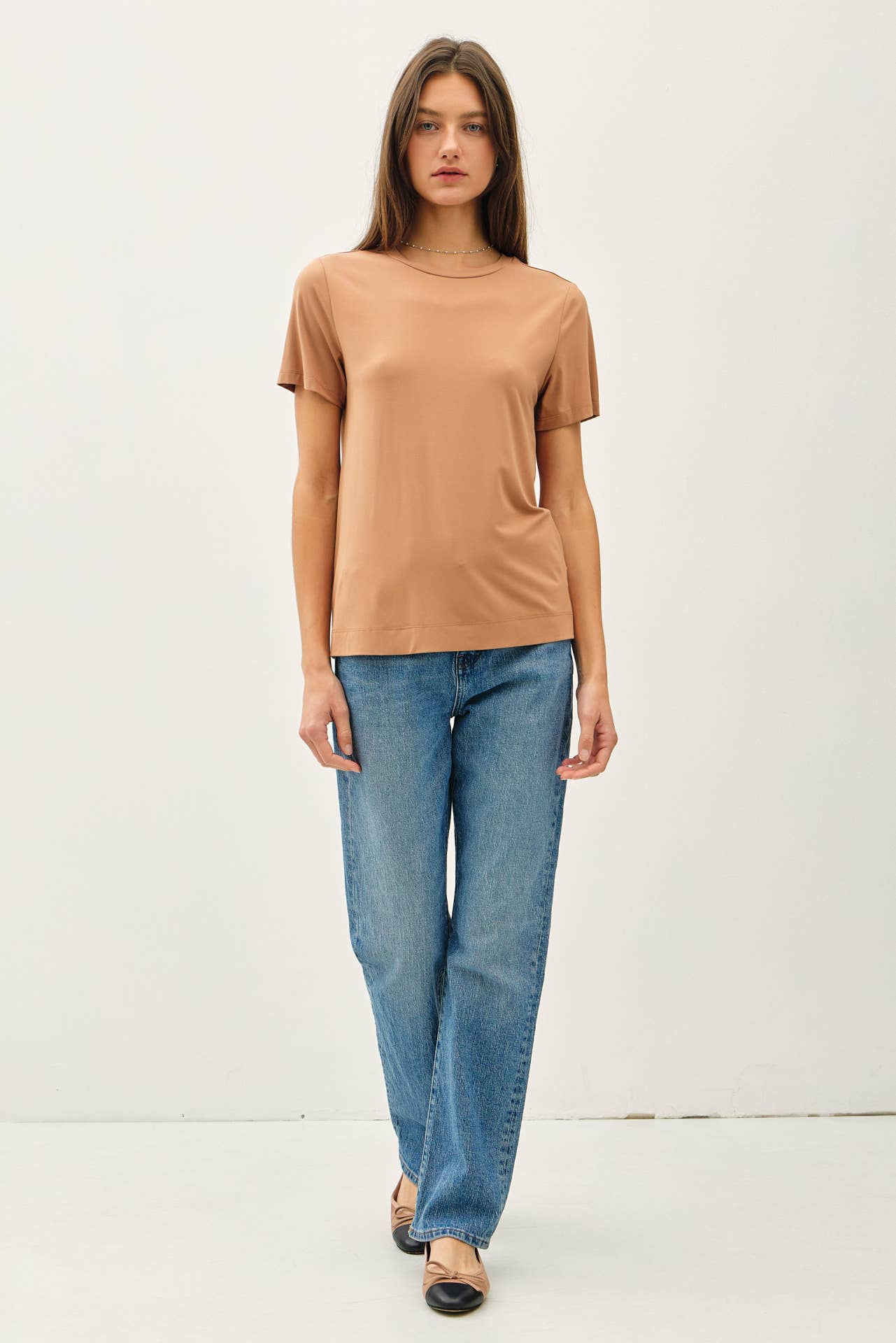 Bamboo Modal Basic Round Neck T-Shirt