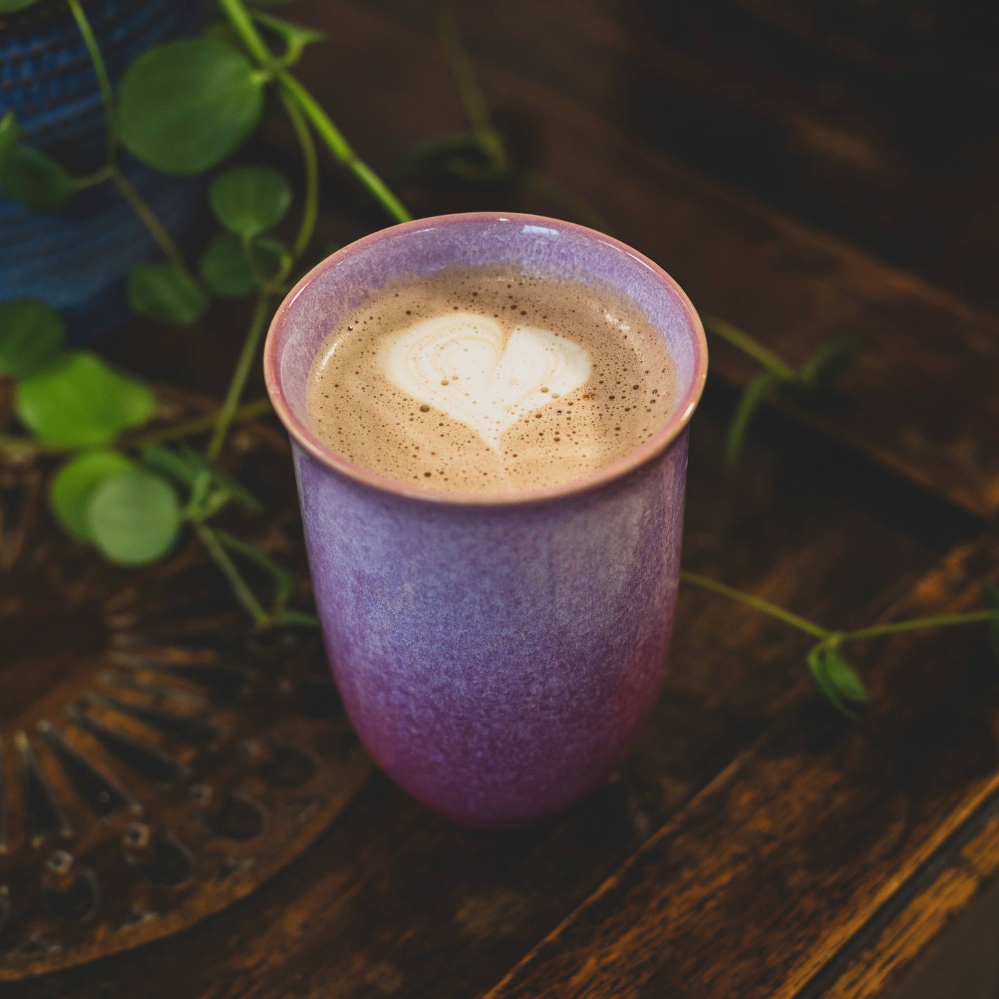 Astral Bloom Ceramic 12 oz Travel Mug