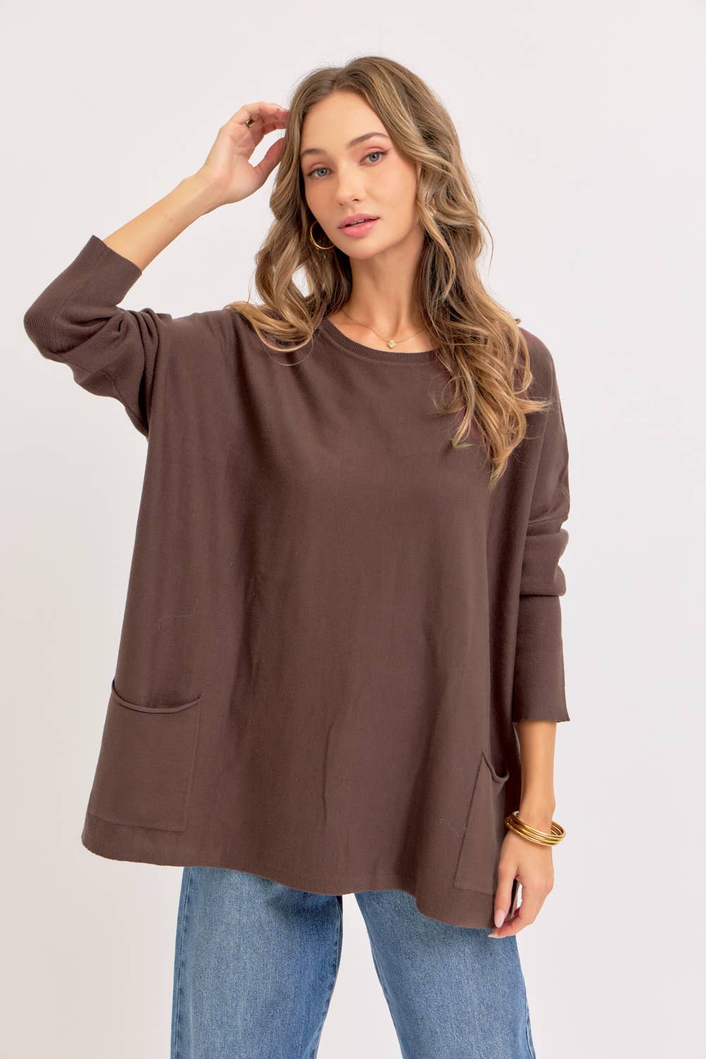 Oversized Round Neck Sweater