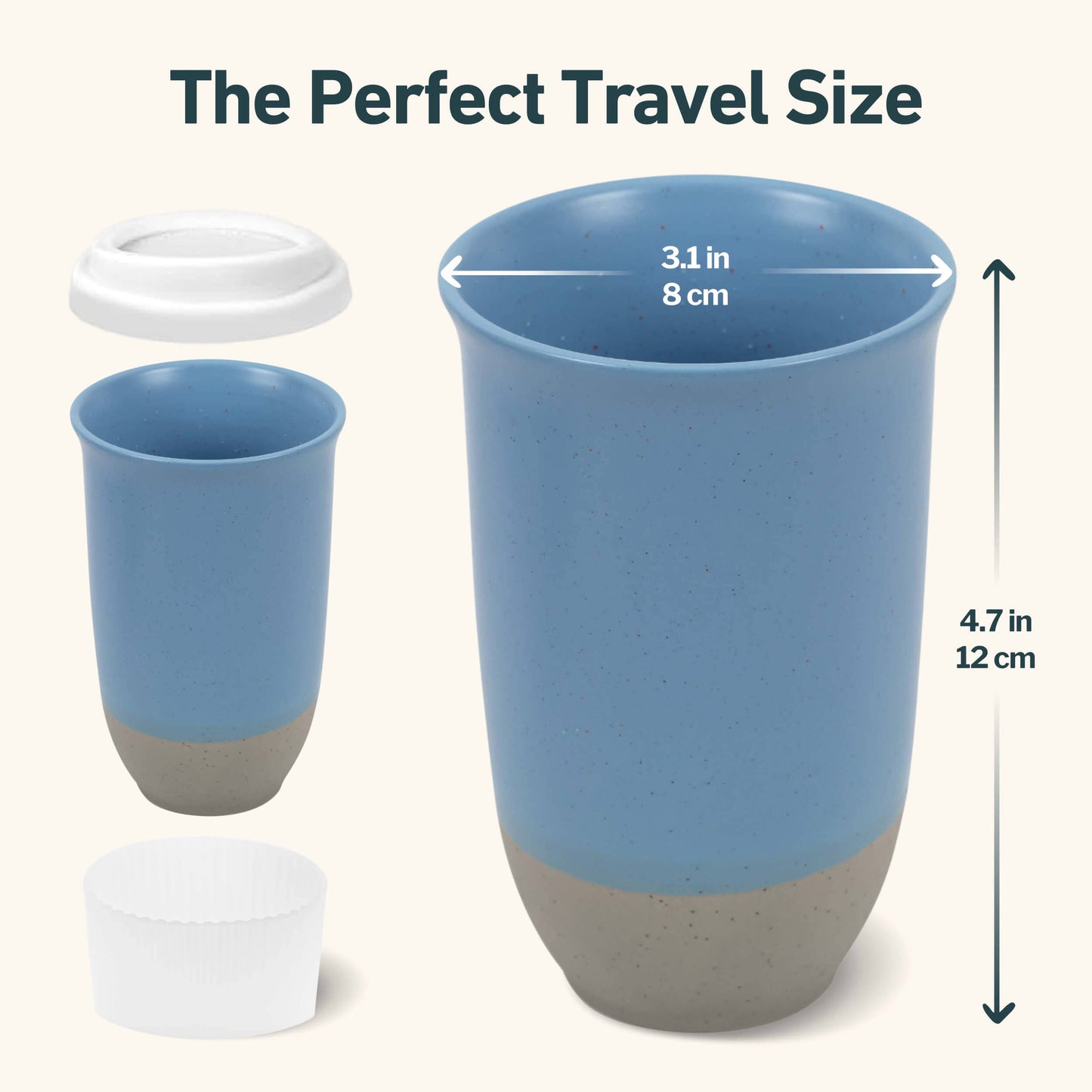Coastal Drift Ceramic 16 oz Travel Mug