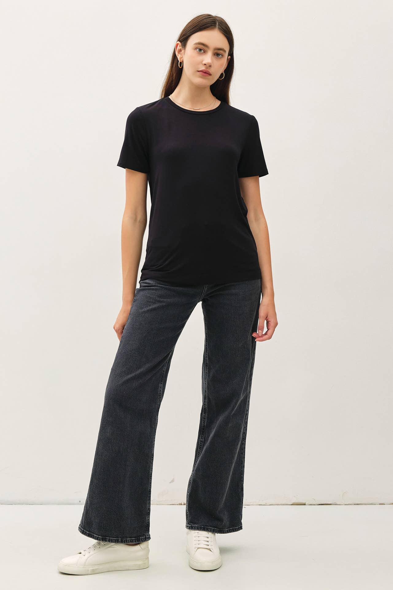 Bamboo Modal Basic Round Neck T-Shirt