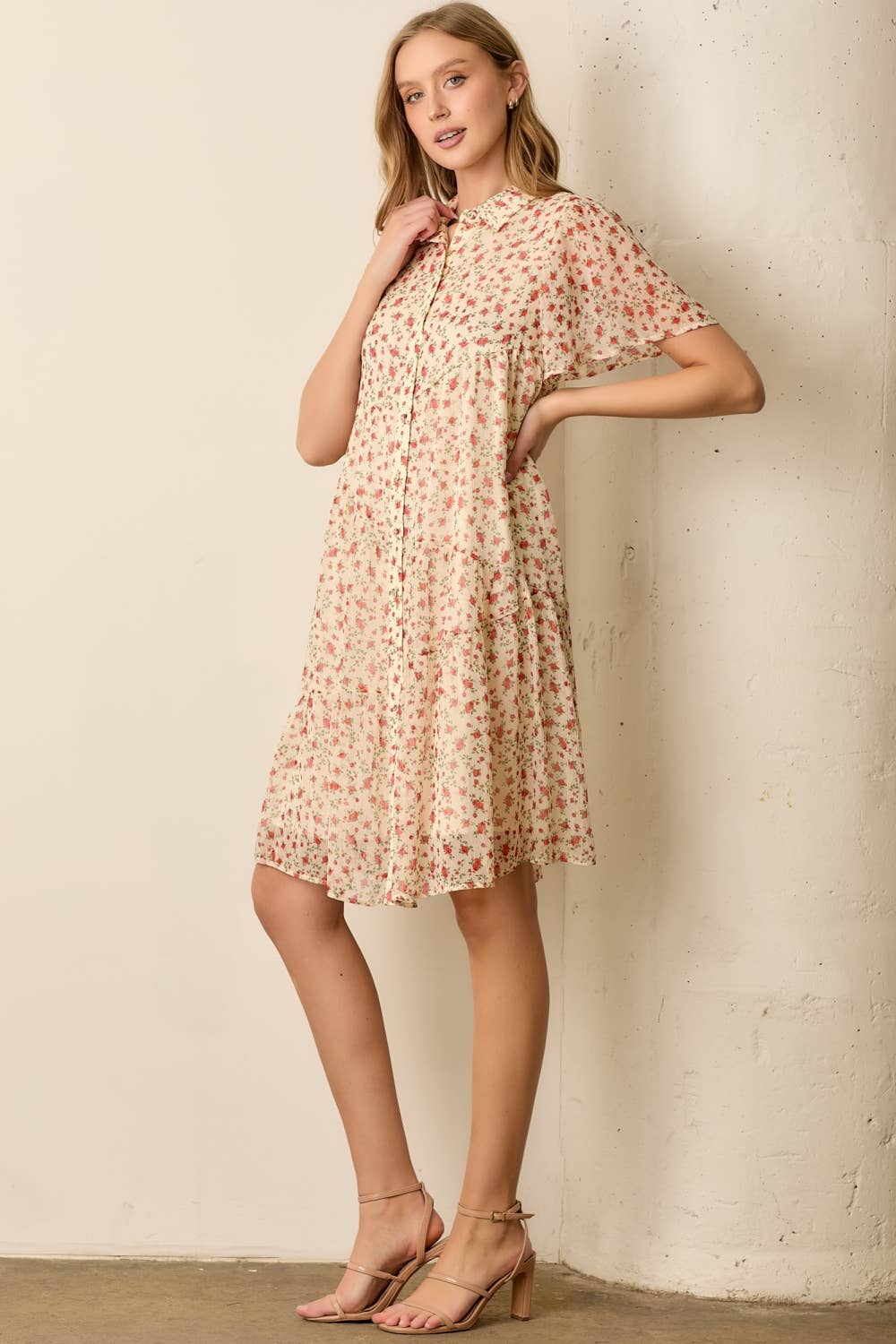 Printed Floral Dress