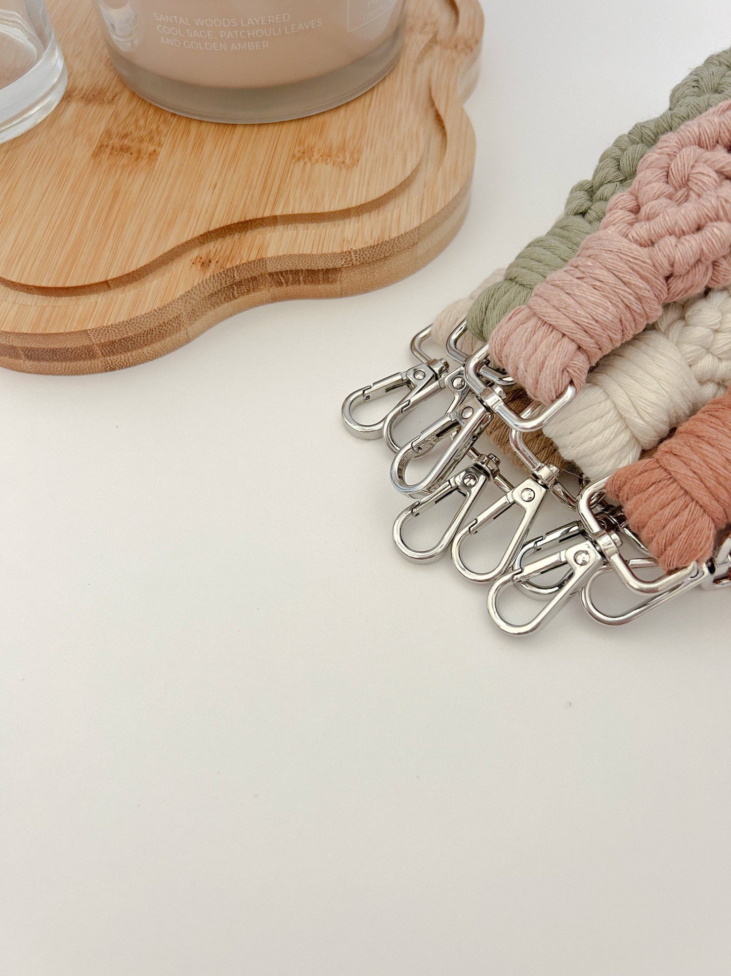 Boho Diamond Macrame Wristlet
