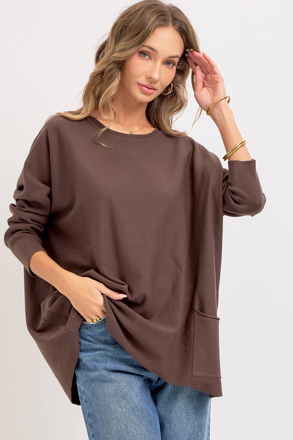 Oversized Round Neck Sweater