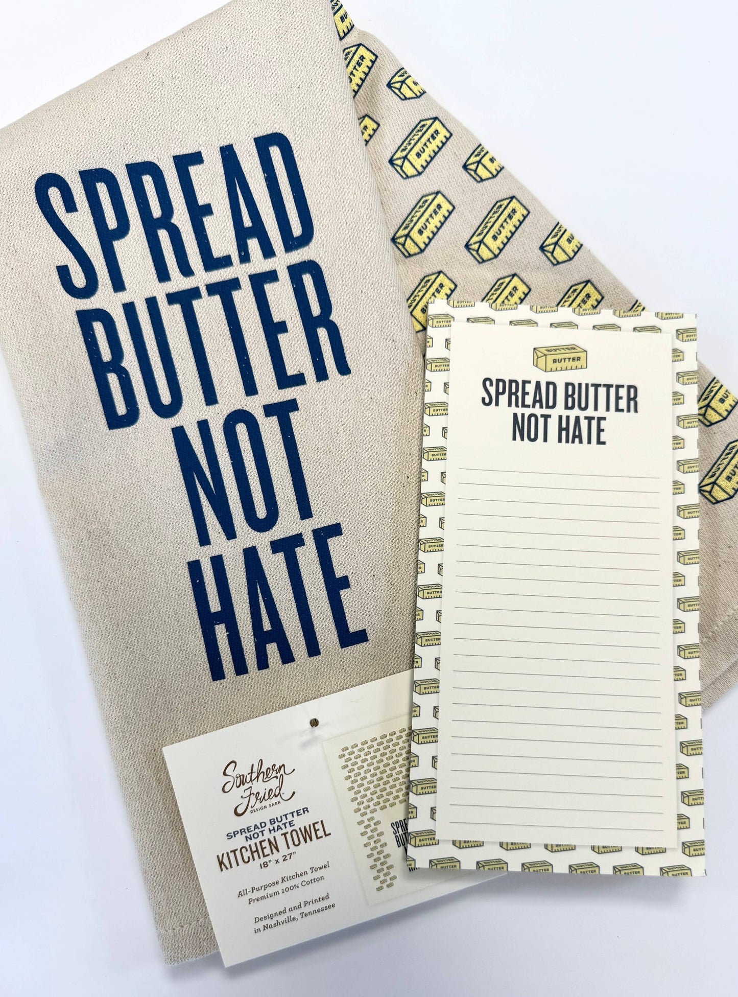 Spread Butter Not Hate Kitchen Towel