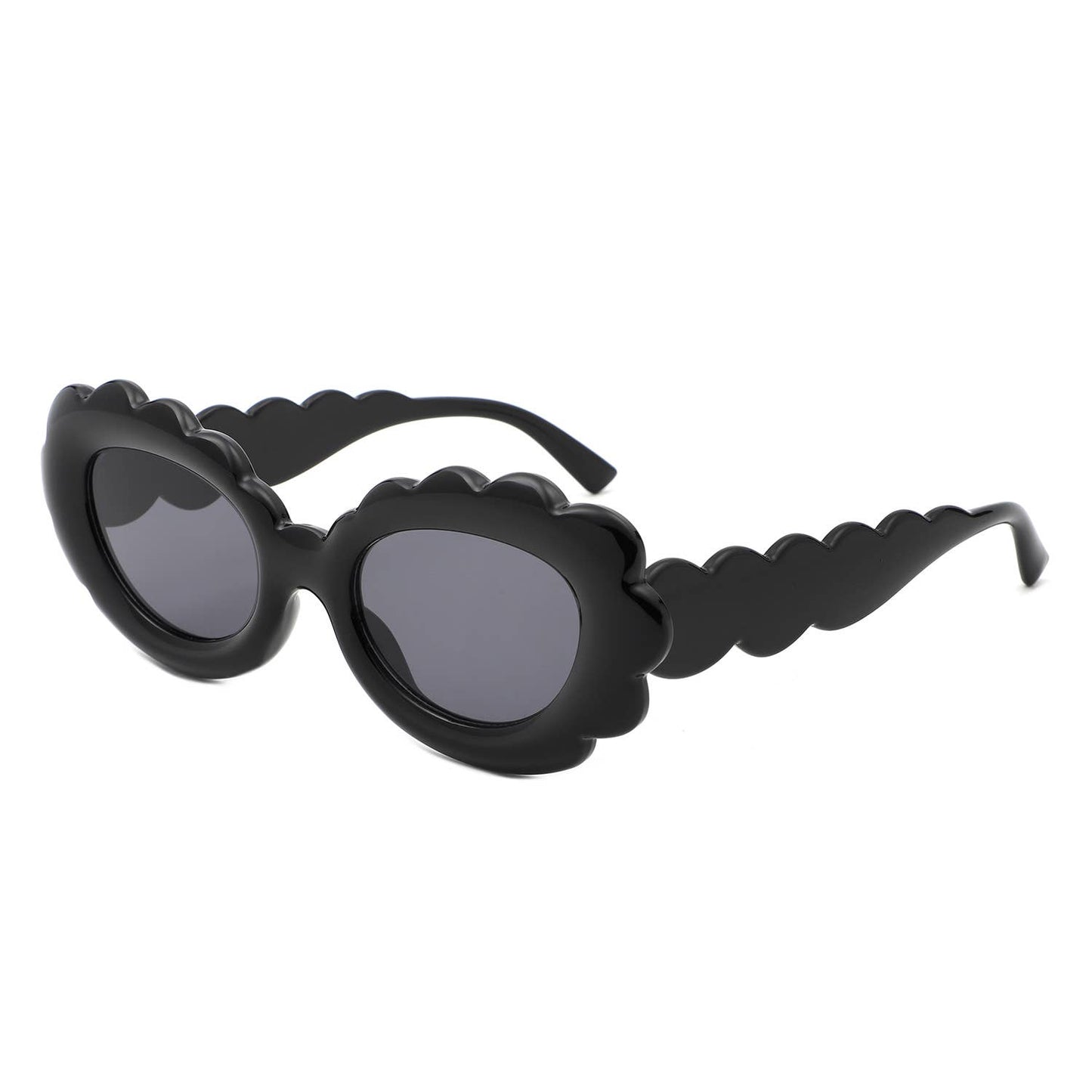 Round Cloud Tinted Fashion Oval Sunglasses