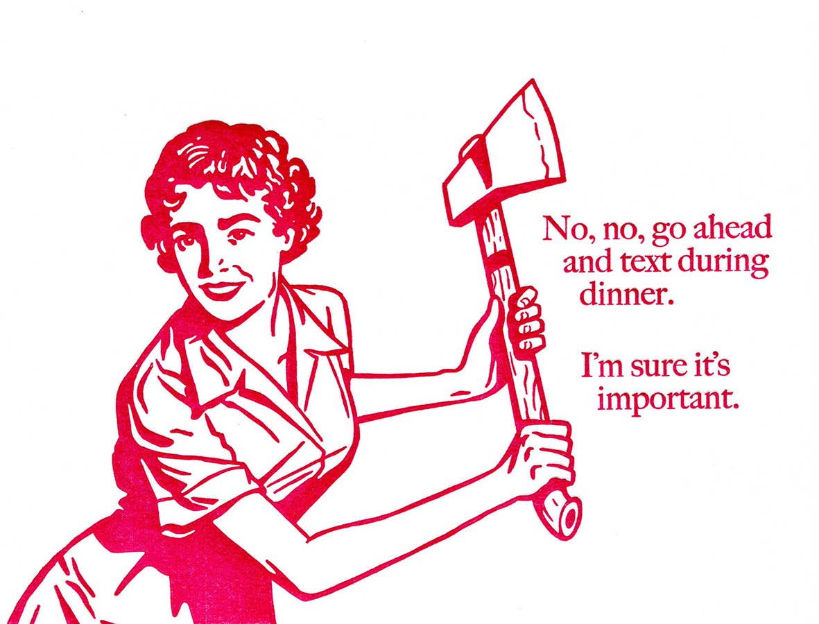 Go Ahead and Text Greeting Card