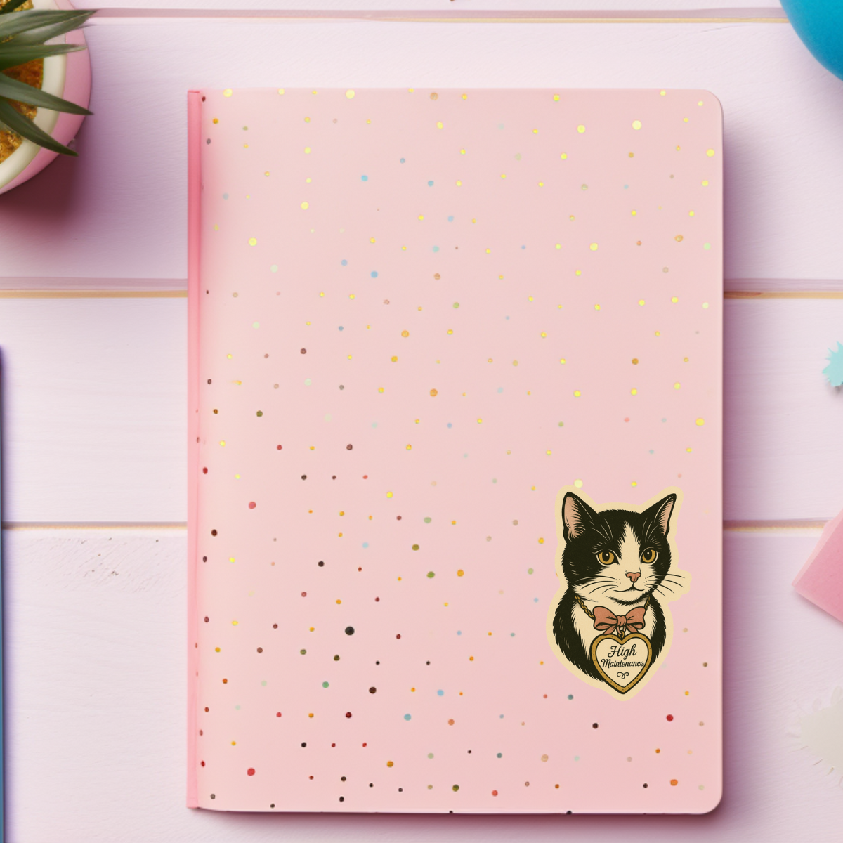 High Maintenance Cat Sticker