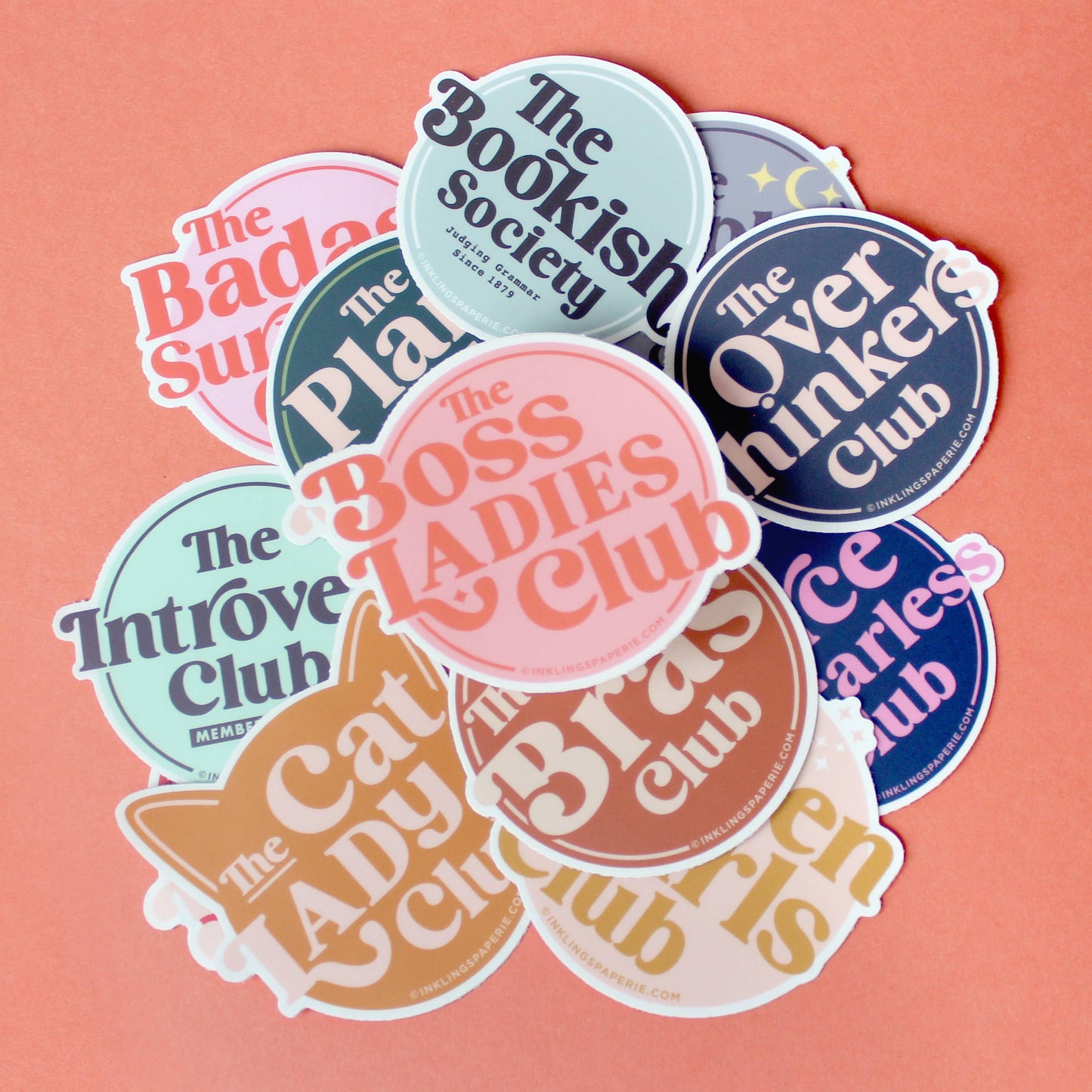 Cat Lady Club Vinyl Sticker