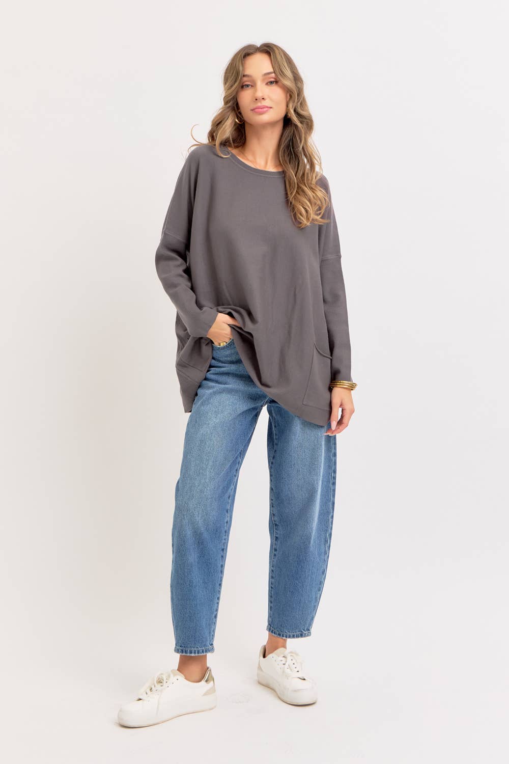 Oversized Round Neck Sweater
