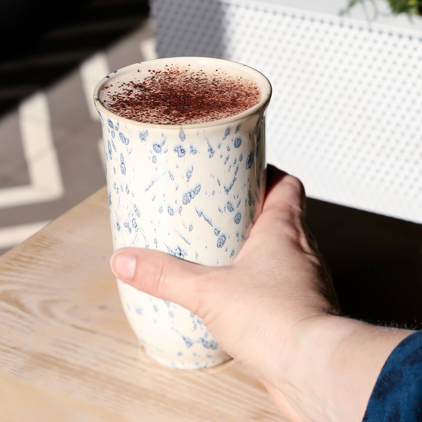 Orchid Ceramic 16 oz Travel Mug