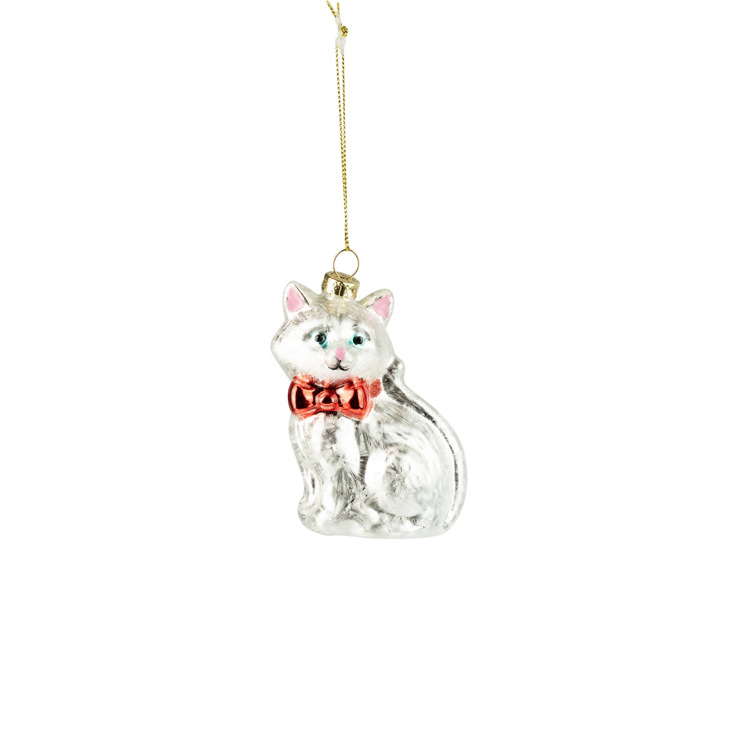 White Kitty Ornament