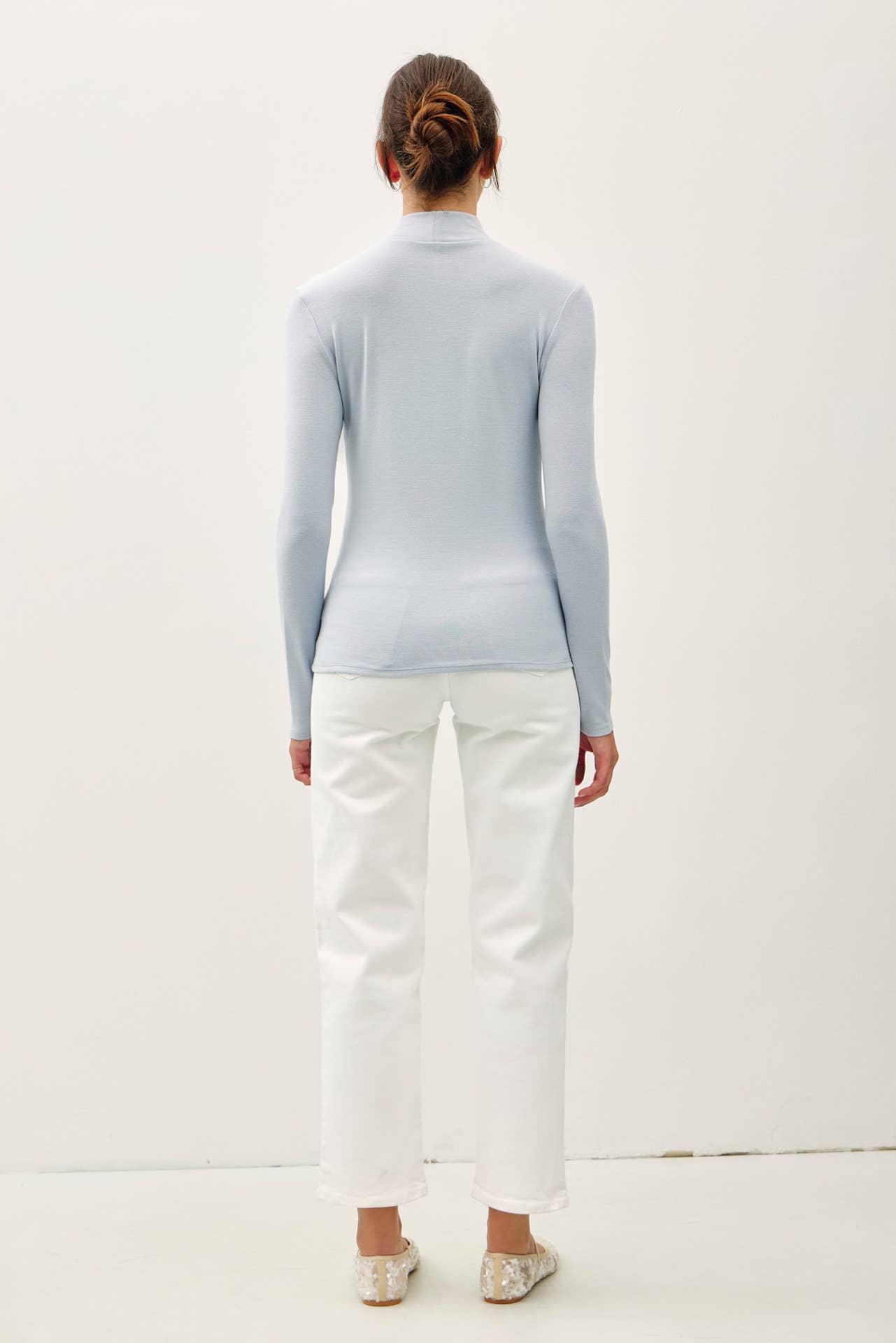 Turtleneck Knit Top