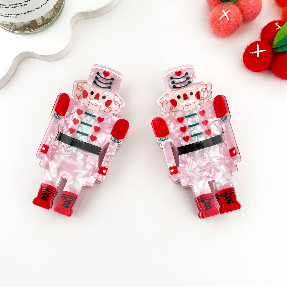 Sweet Pink Nutcracker Claw Clip