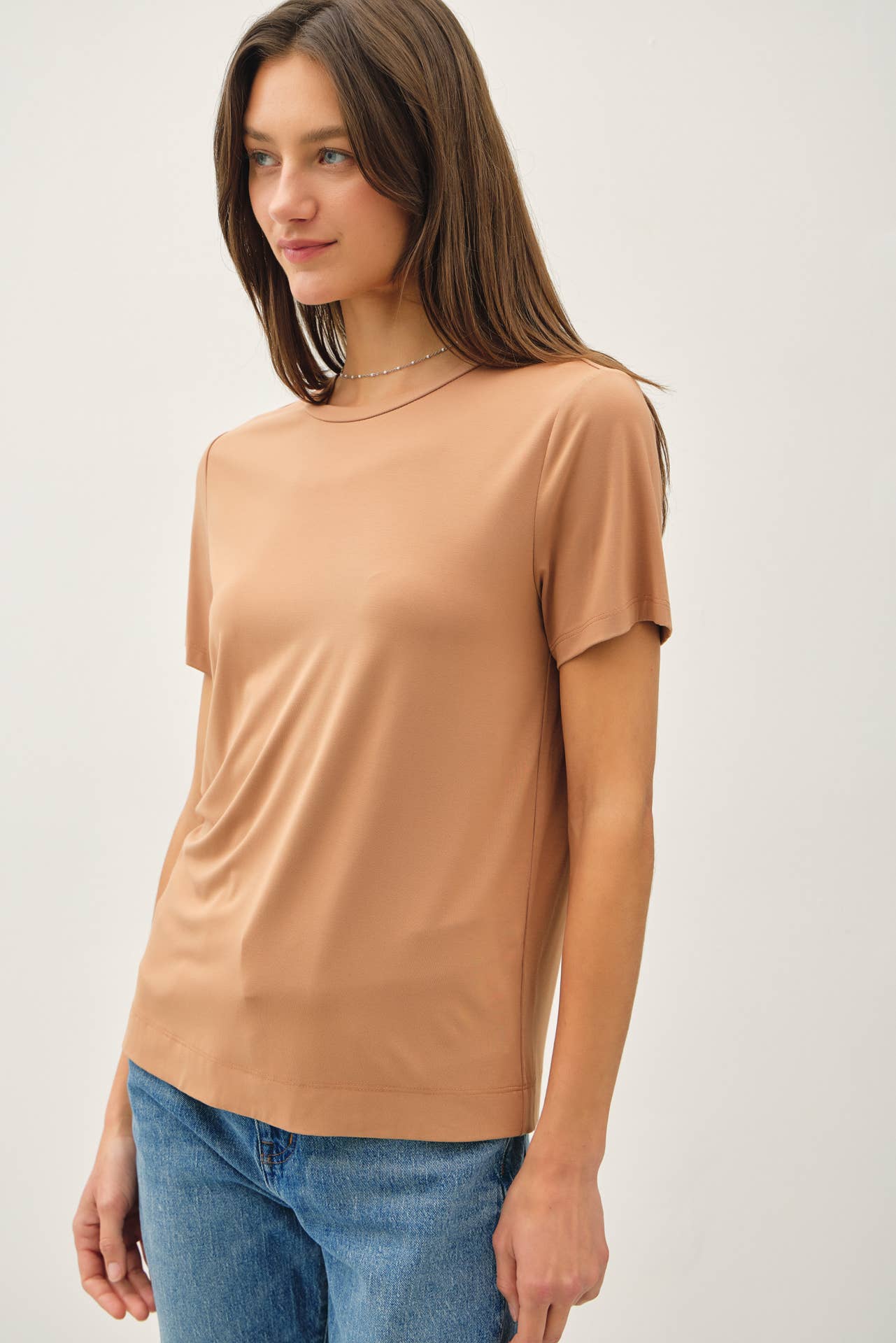 Bamboo Modal Basic Round Neck T-Shirt