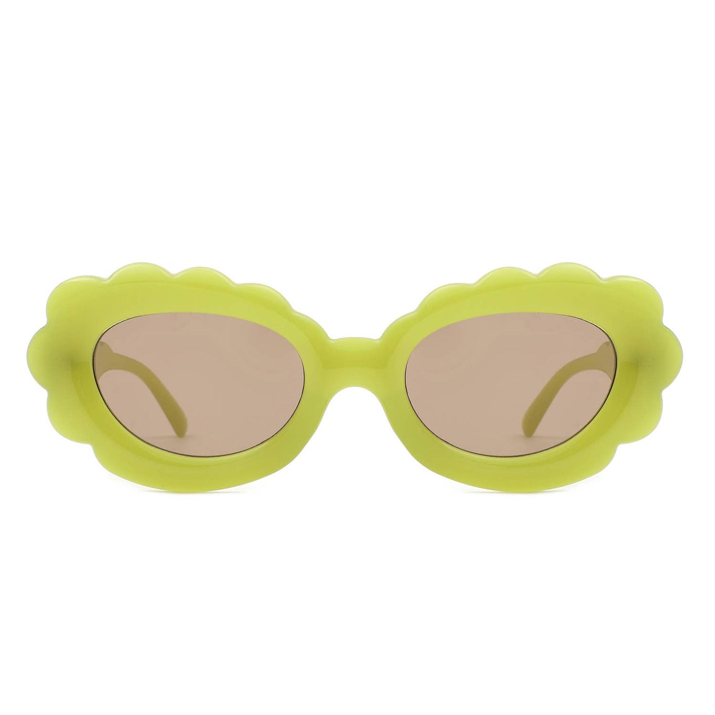 Round Cloud Tinted Fashion Oval Sunglasses