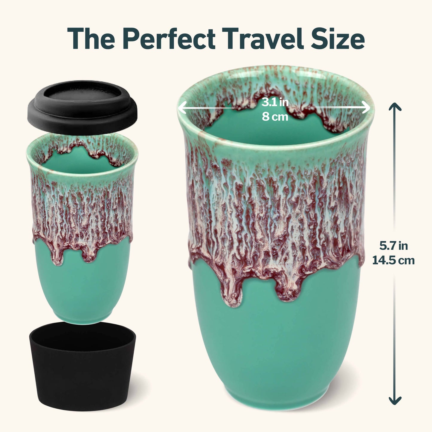 Nebula Ceramic 16 oz Travel Mug