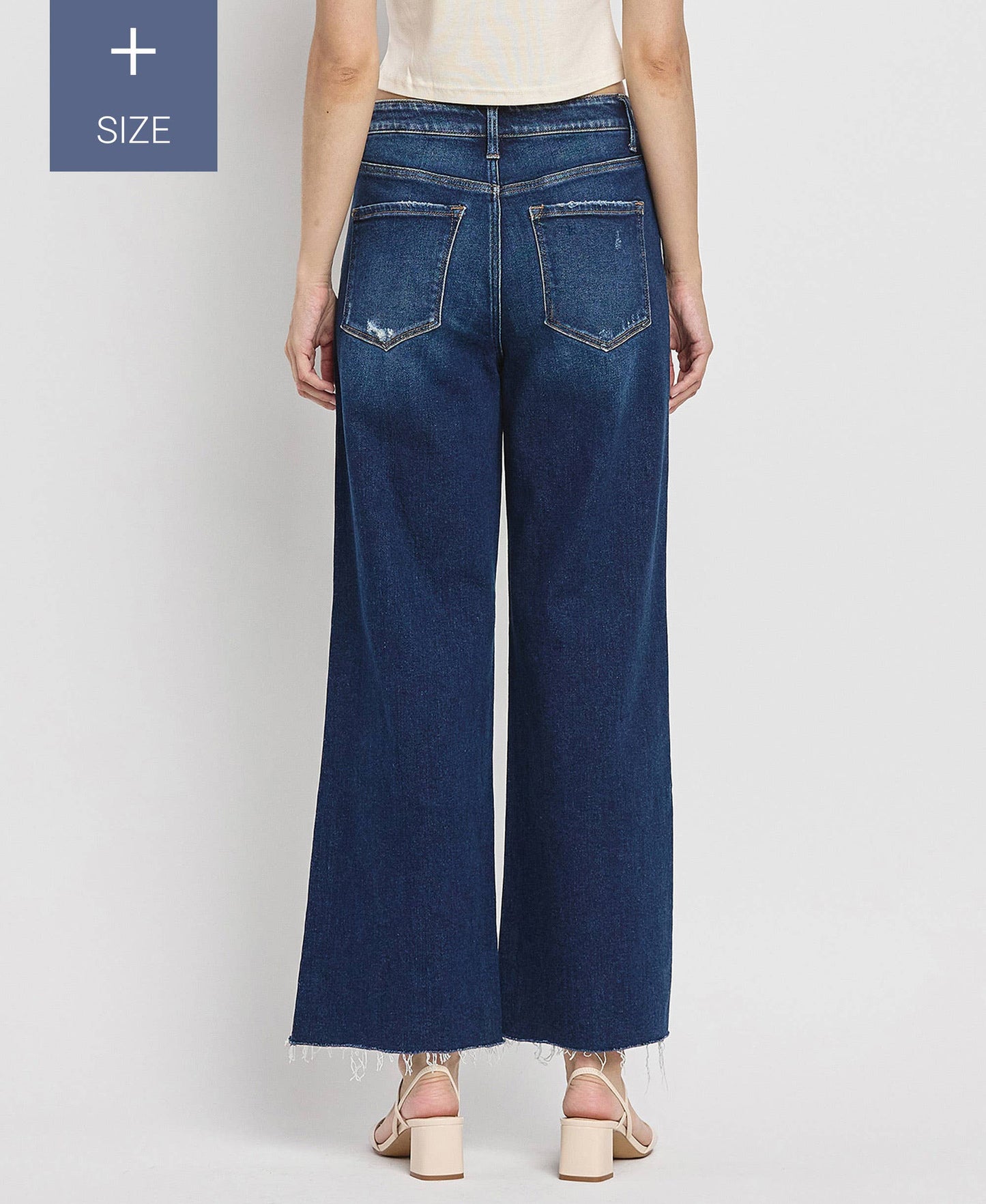 Tummy Control Super High Rise Wide Leg Jeans