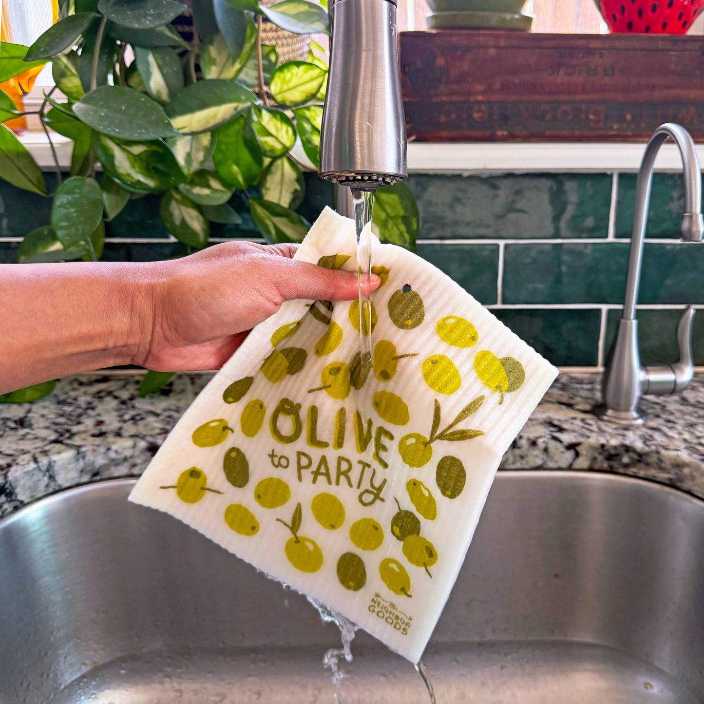 Olives Sponge Cloth