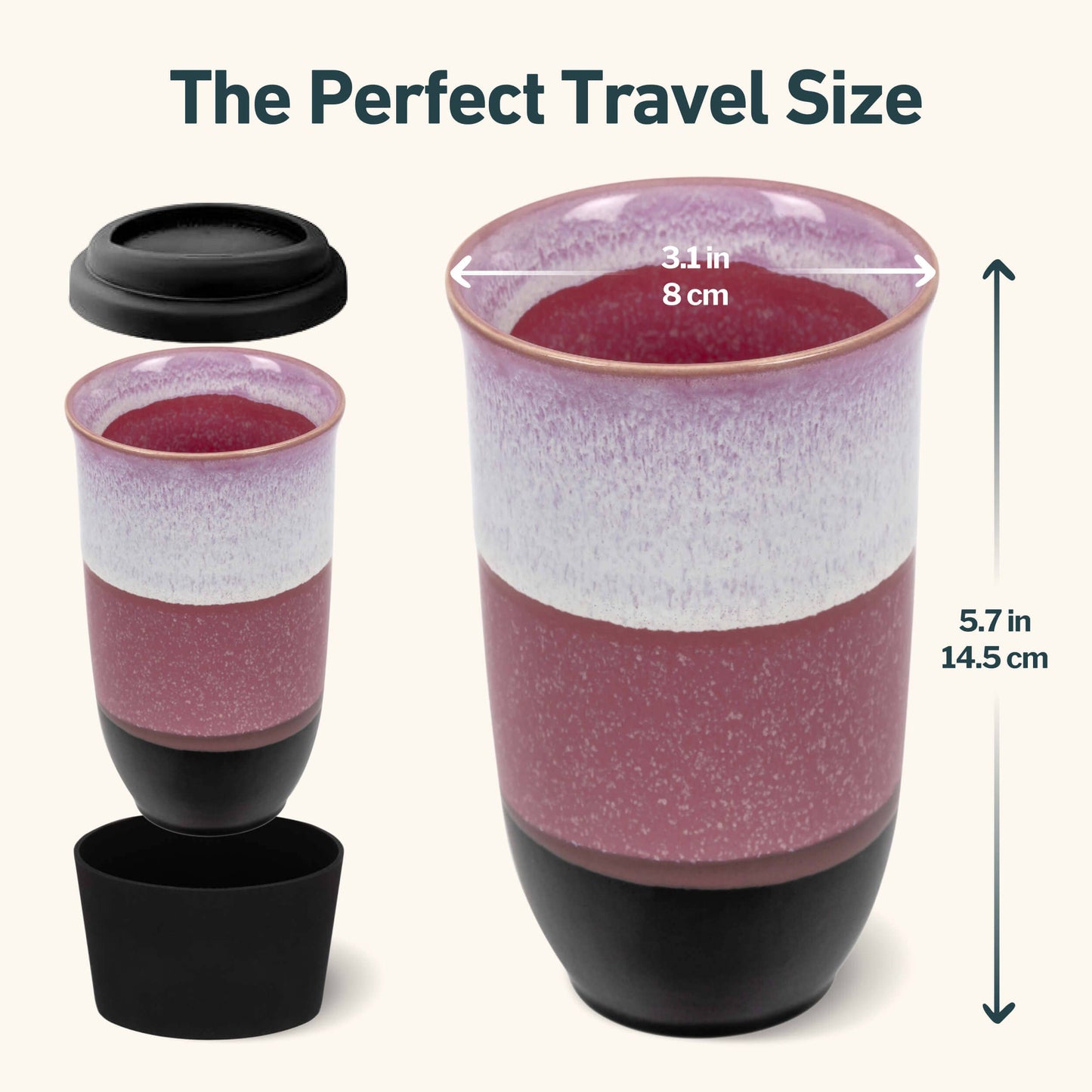 Eclipse Ceramic 16 oz Travel Mug