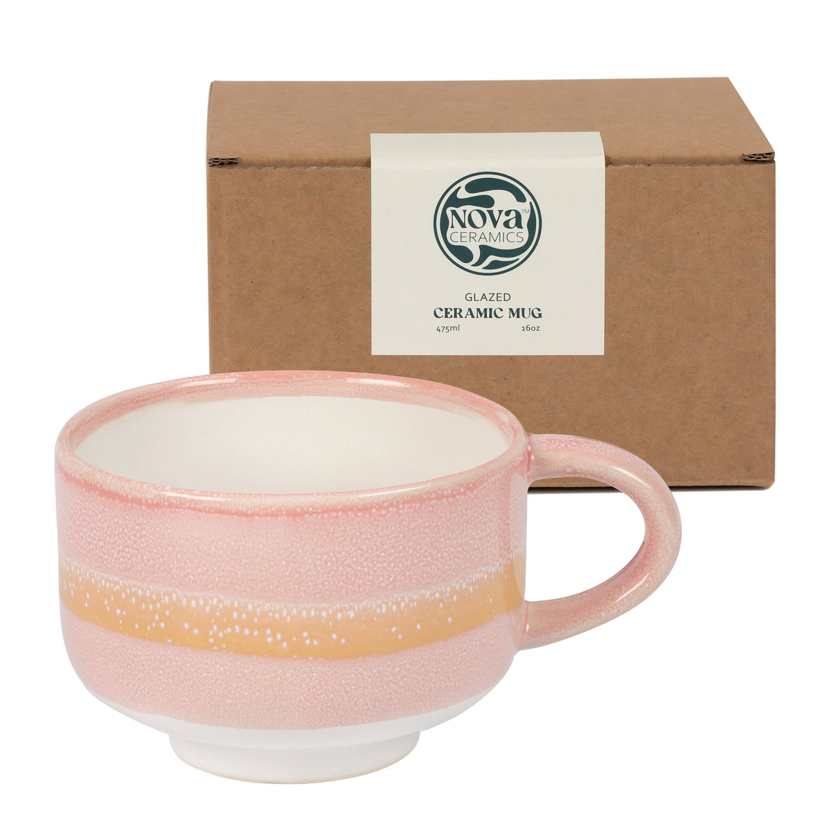 Afterglow Handmade Ceramic Mug 16oz | Stoneware Coffee Mug