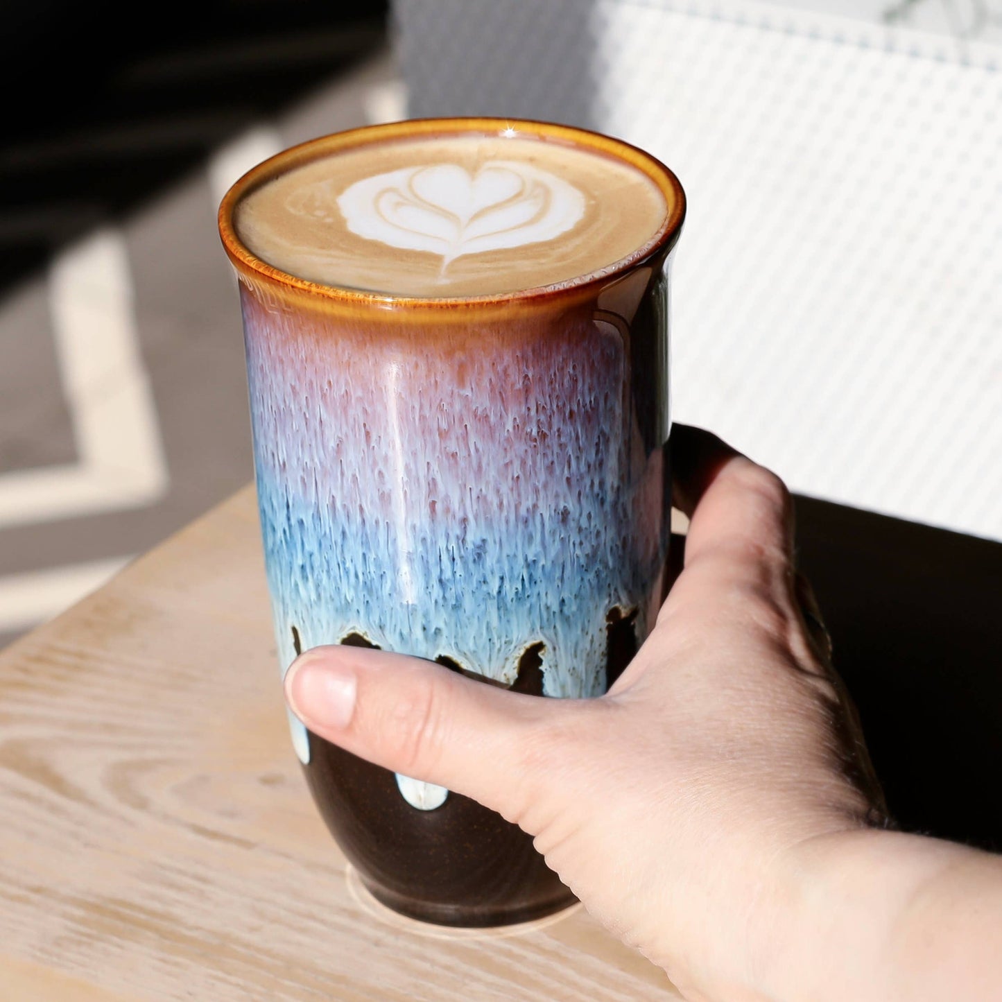 Monsoon Ceramic 16 oz Travel Mug