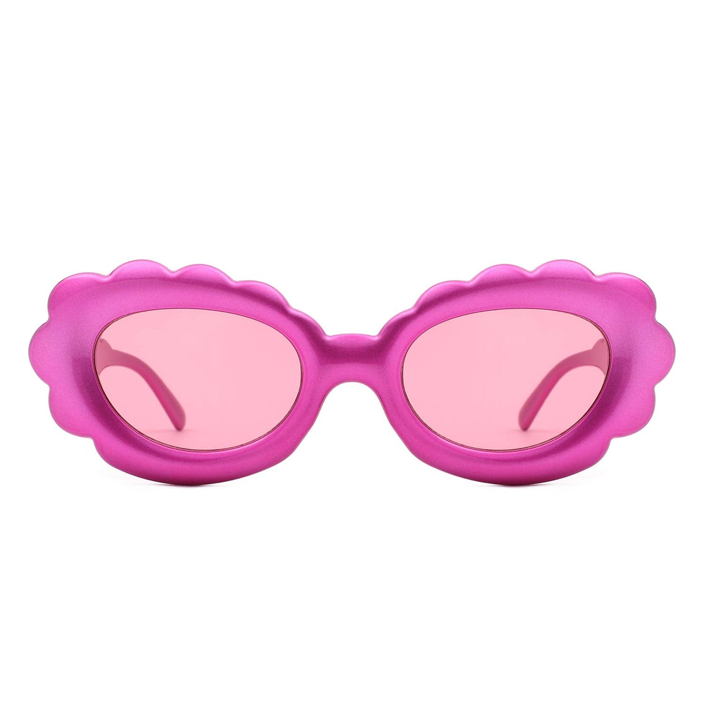 Round Cloud Tinted Fashion Oval Sunglasses