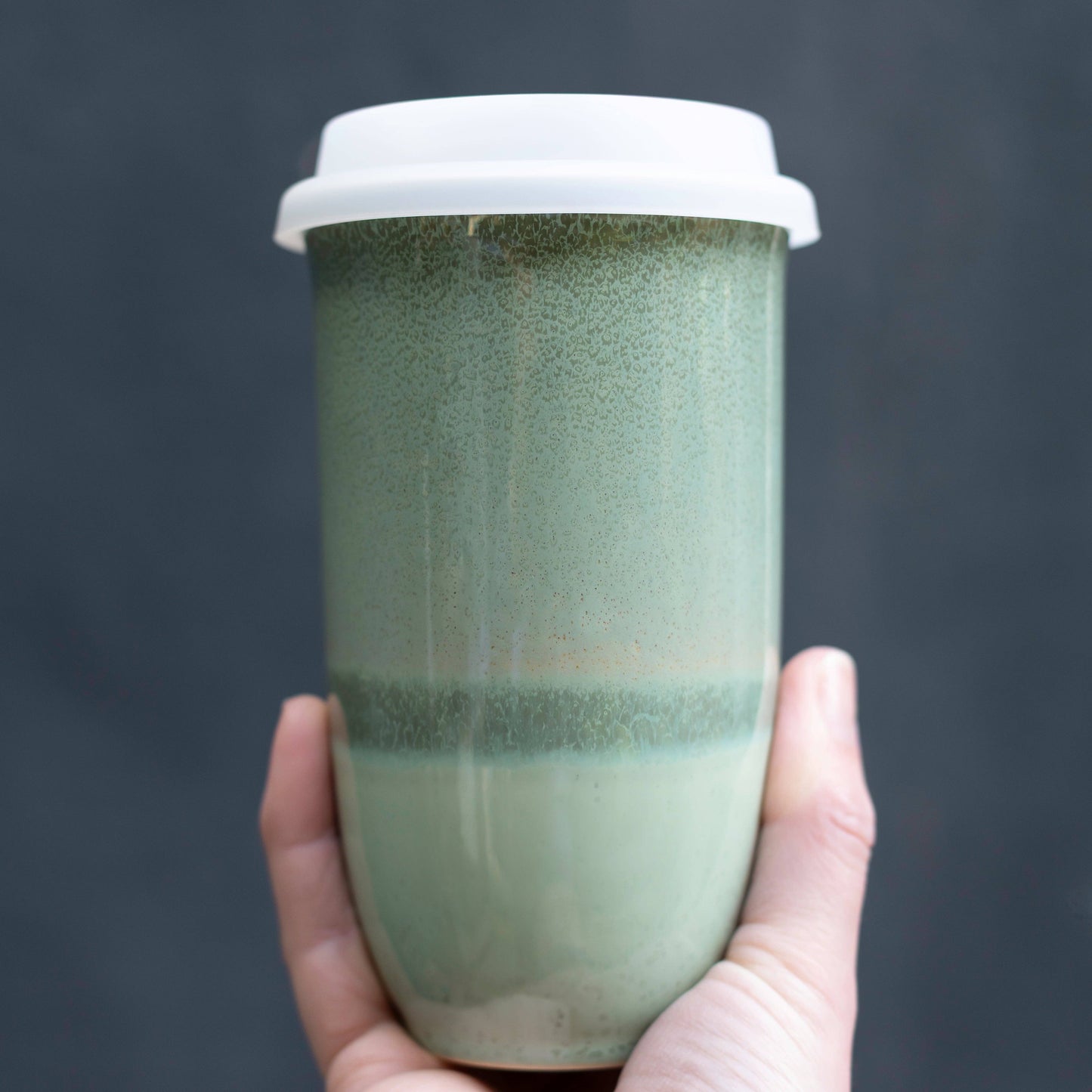 Emerald Ceramic 16 oz Travel Mug