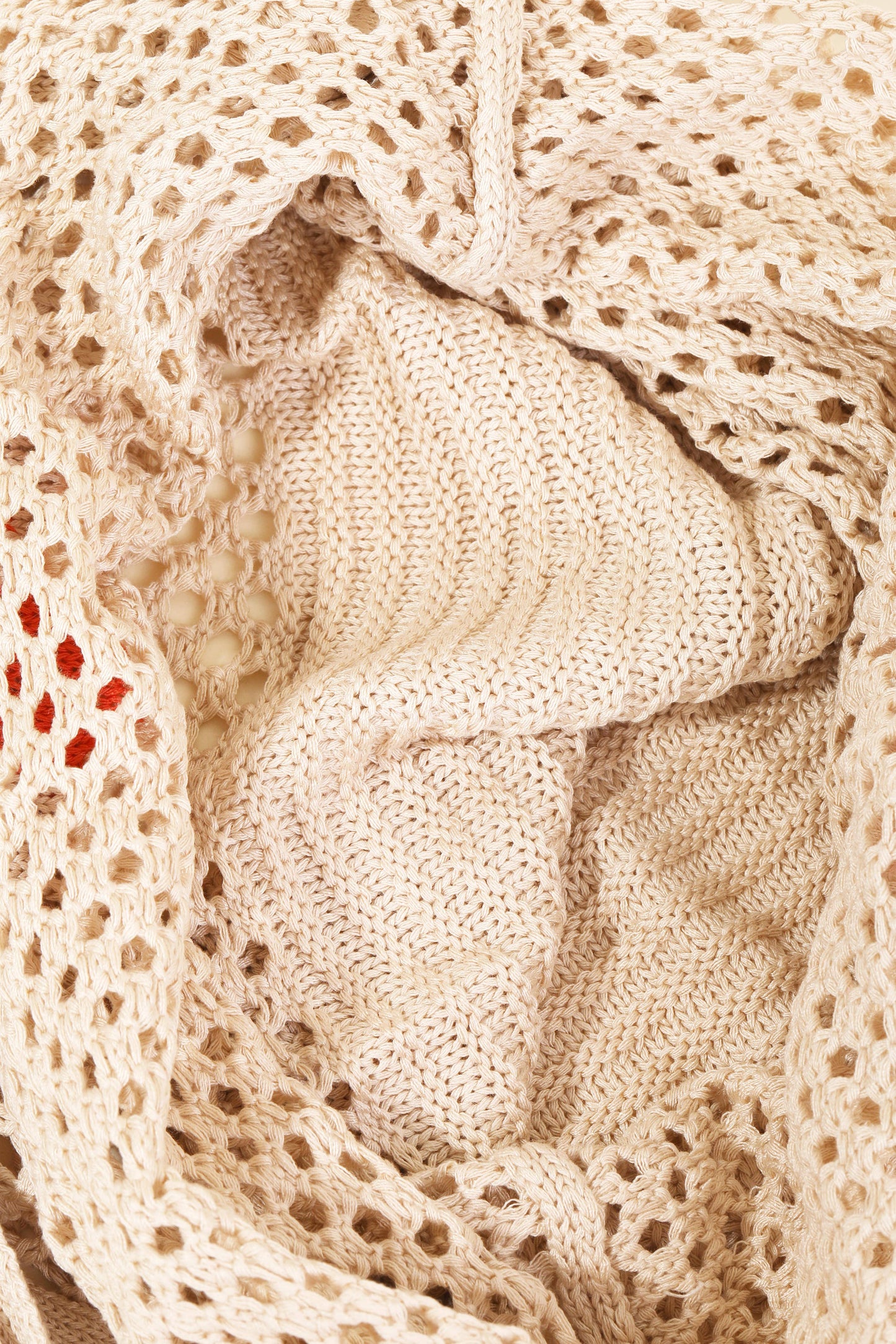 Single Flower Crochet Knit Tote Bag