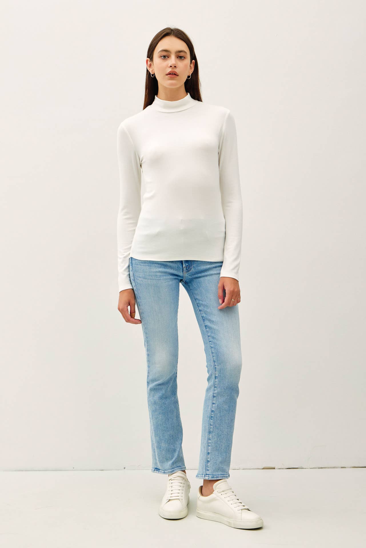 Turtleneck Knit Top