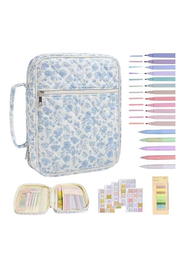 Lyla Blue Floral Bible Cover