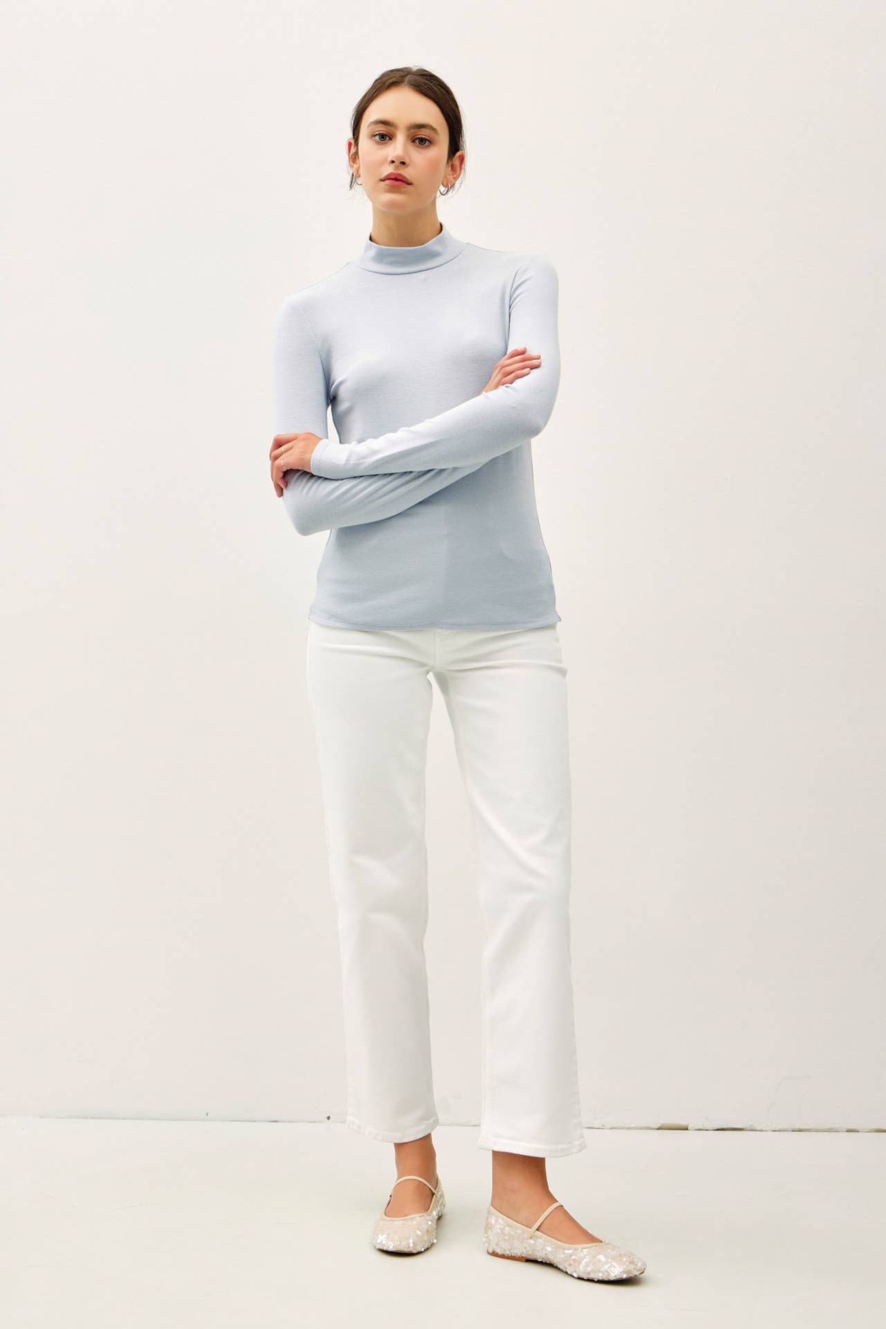 Turtleneck Knit Top